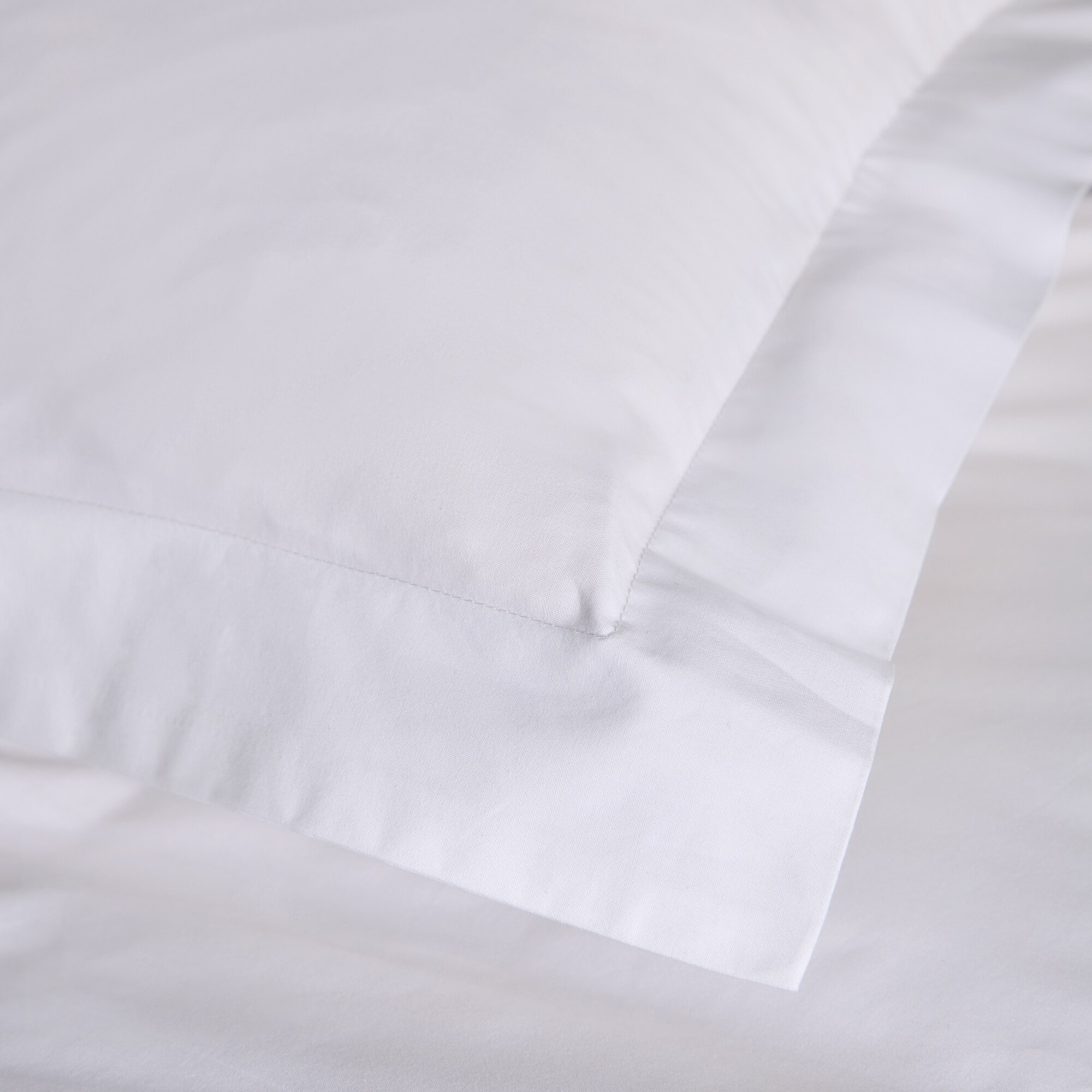 Funda de cuadrante Algodón Percal 200 hilos - Blanco 55 x 55 cm Blanco-3