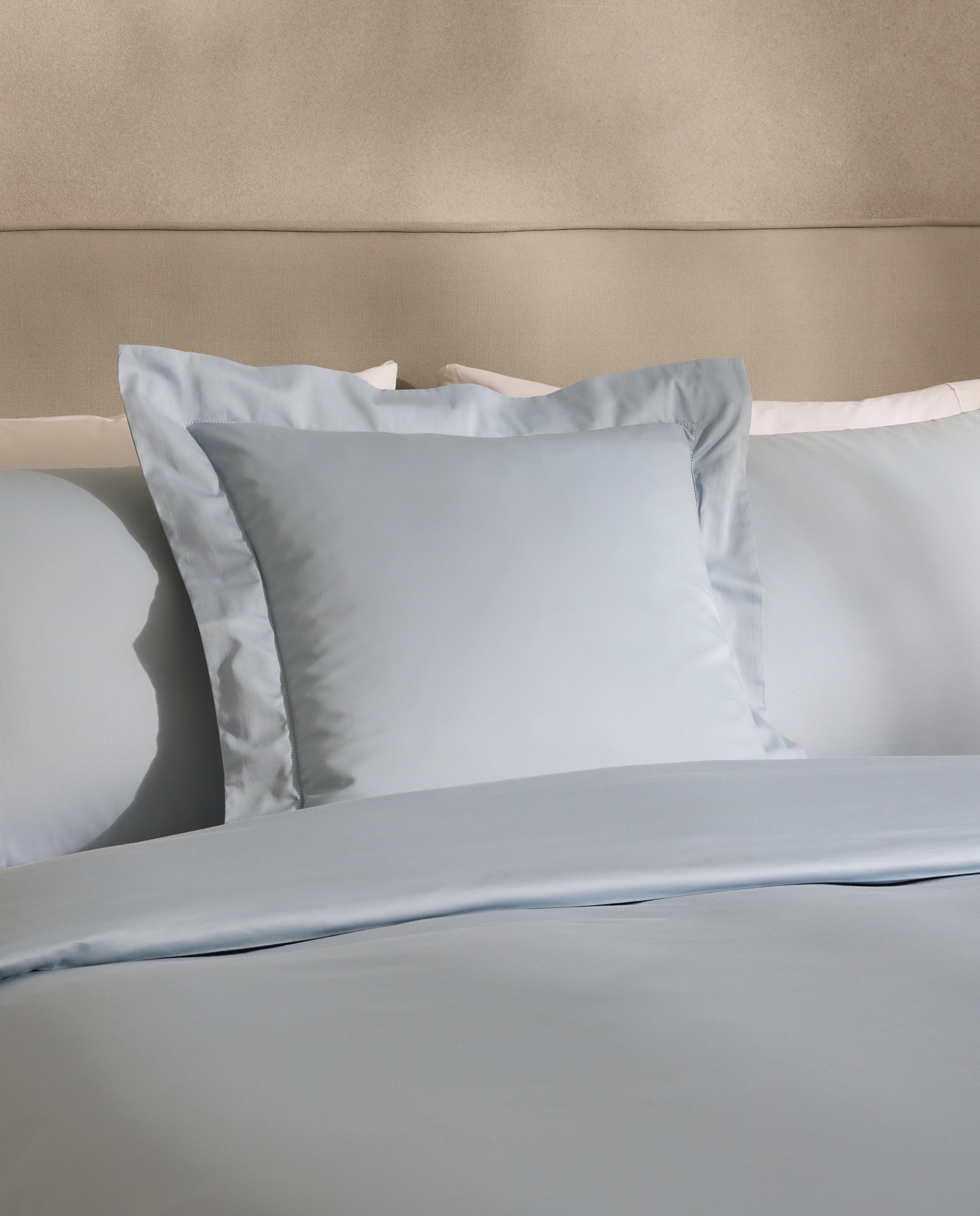 Funda nórdica Algodón Satén 300 hilos El Corte Inglés - Azul Cama 200 cm Azul-7