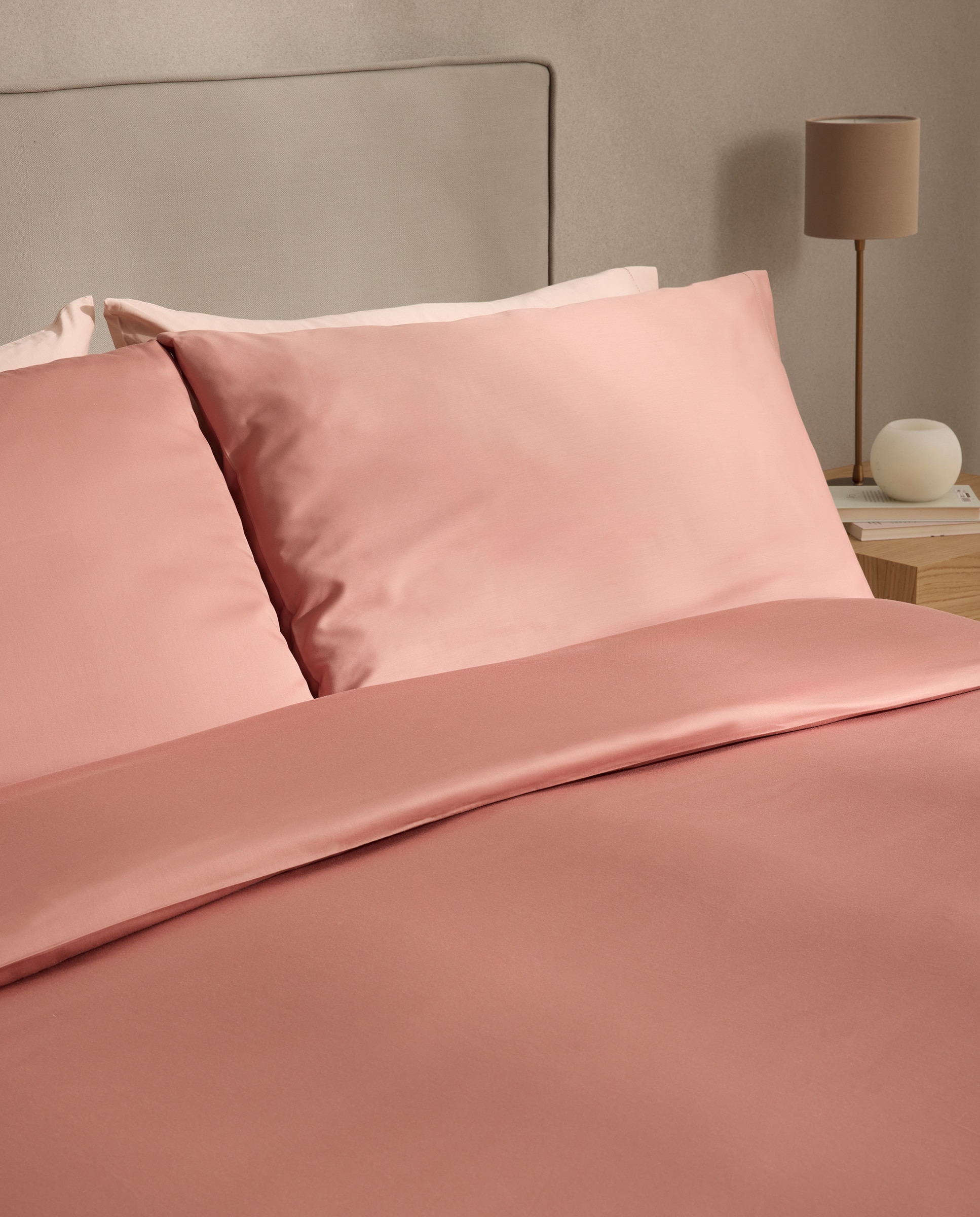 Funda nórdica Algodón Satén 300 hilos El Corte Inglés - Rosa Cama 200 cm Rosa-7
