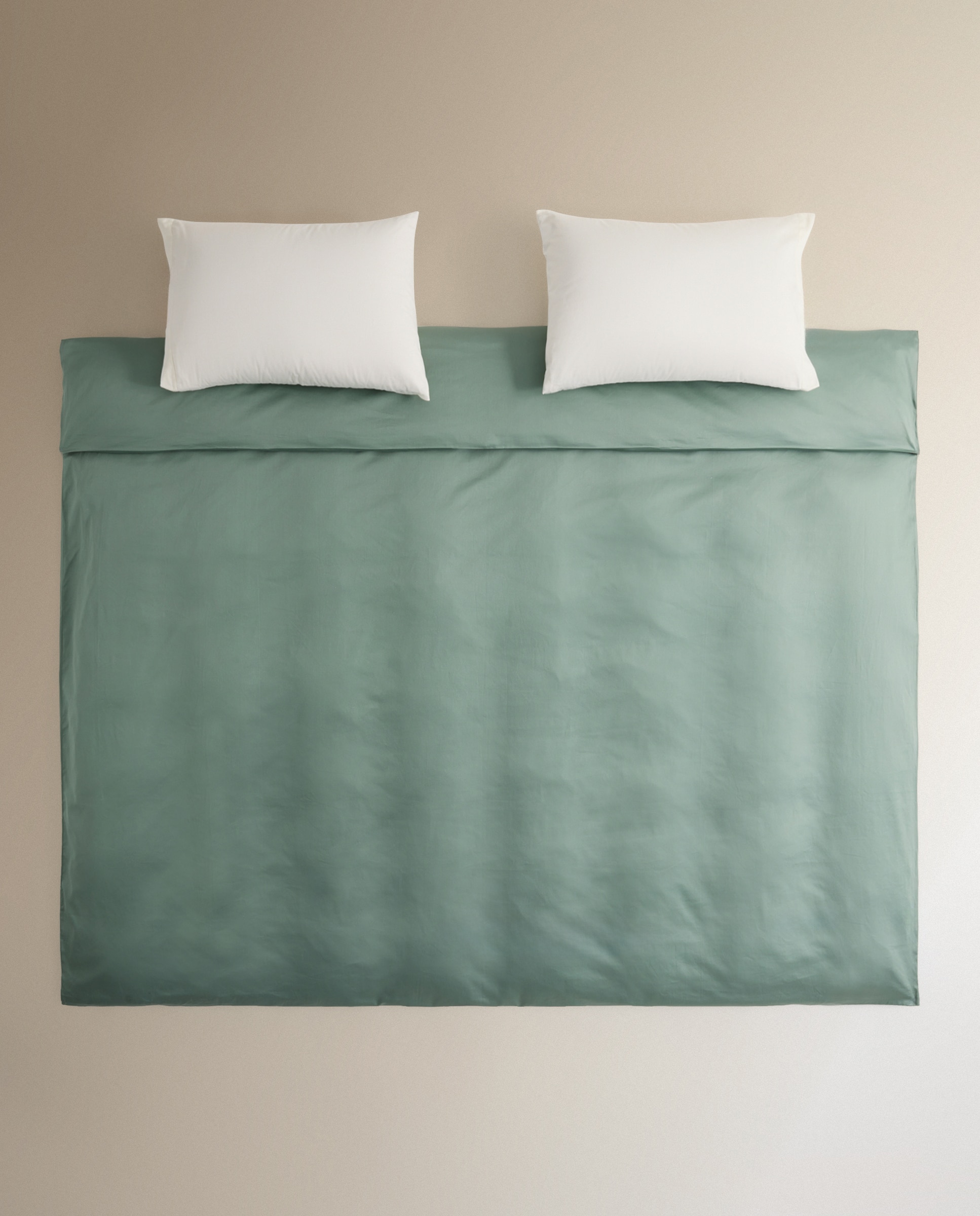 Funda nórdica Algodón Satén 300 hilos El Corte Inglés - Verde Cama 90 cm Verde-2