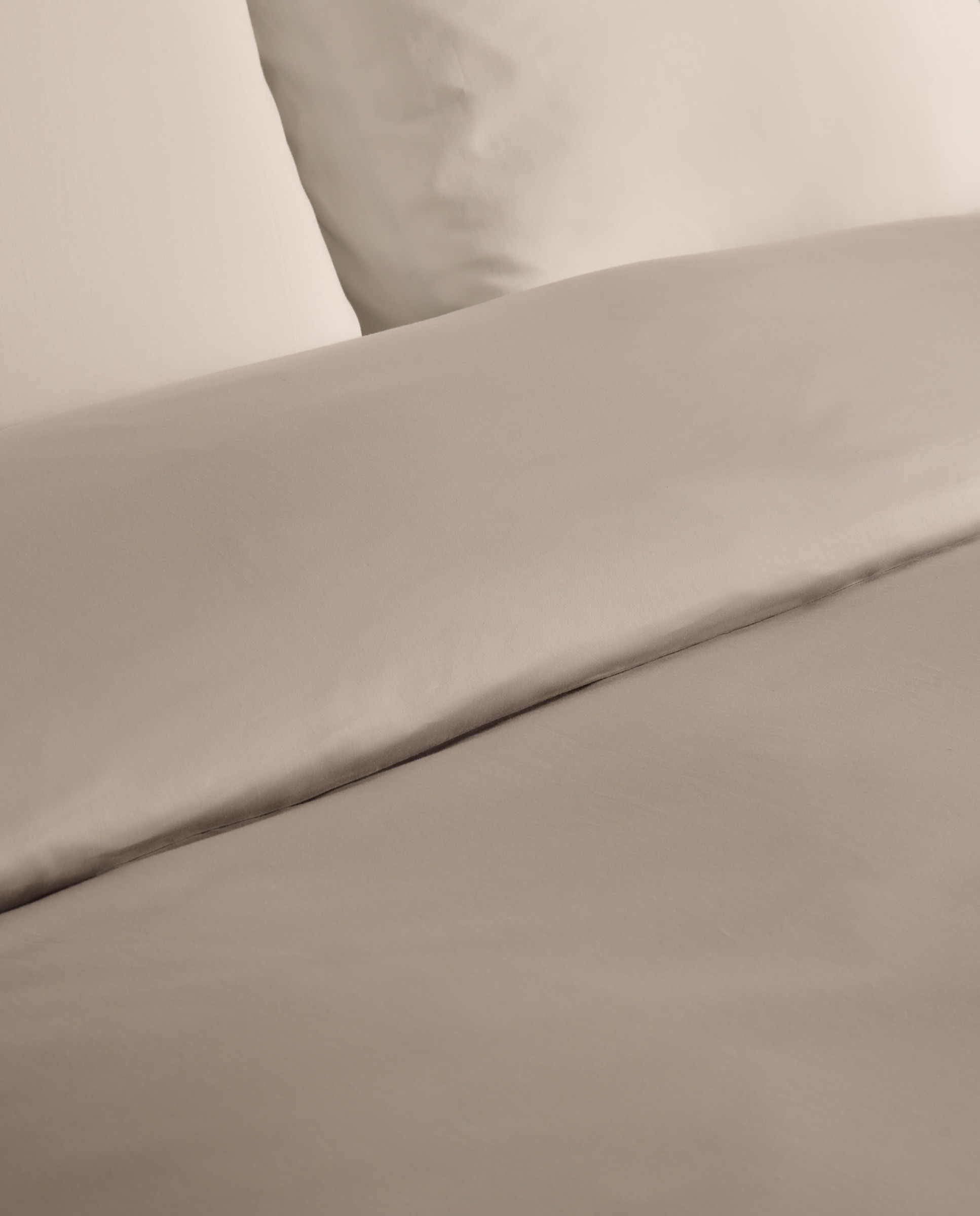 Funda nórdica Algodón Satén 300 hilos El Corte Inglés - Plata Cama 200 cm Plata-3