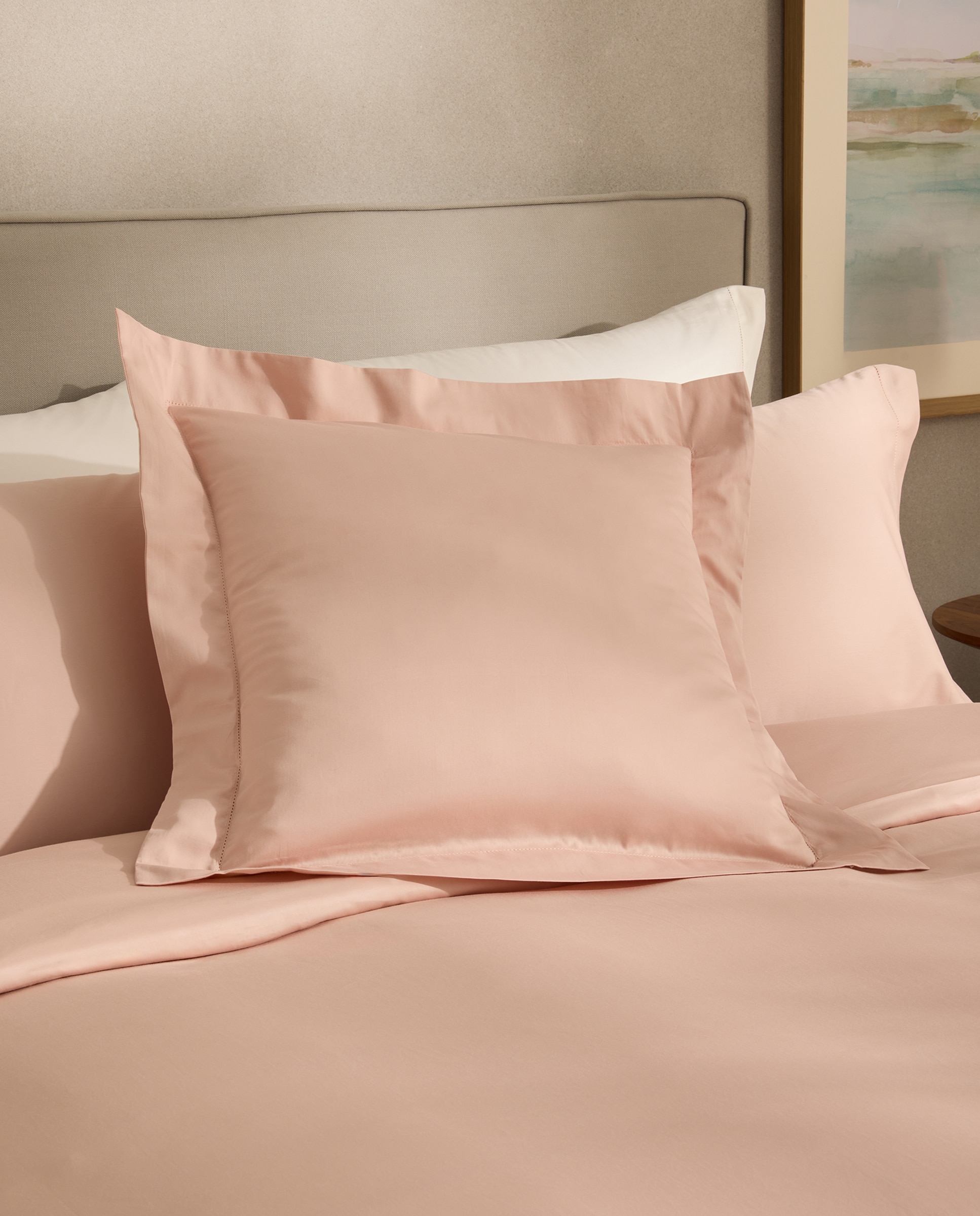 Funda nórdica Algodón Satén 300 hilos El Corte Inglés - Rosa palo Cama 90 cm Rosa palo-7