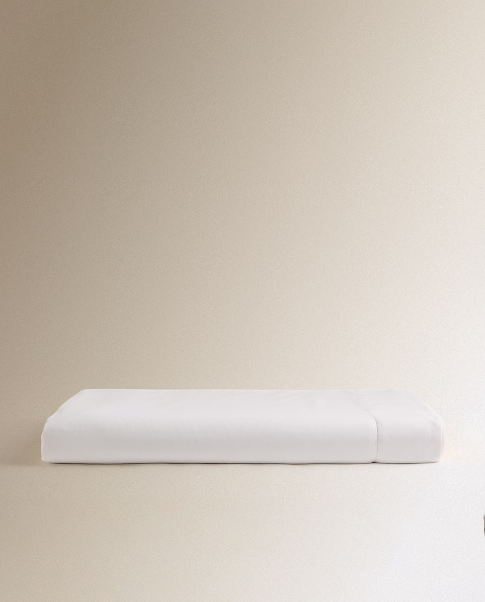 Lençol de Cima de Algodão Acetinado 300 fios Branco-5