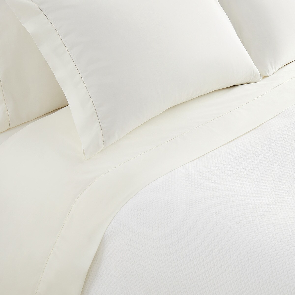 Sábana encimera Algodón Saten 300 hilos El Corte Inglés - Crudo Cama 180 cm Crudo-2