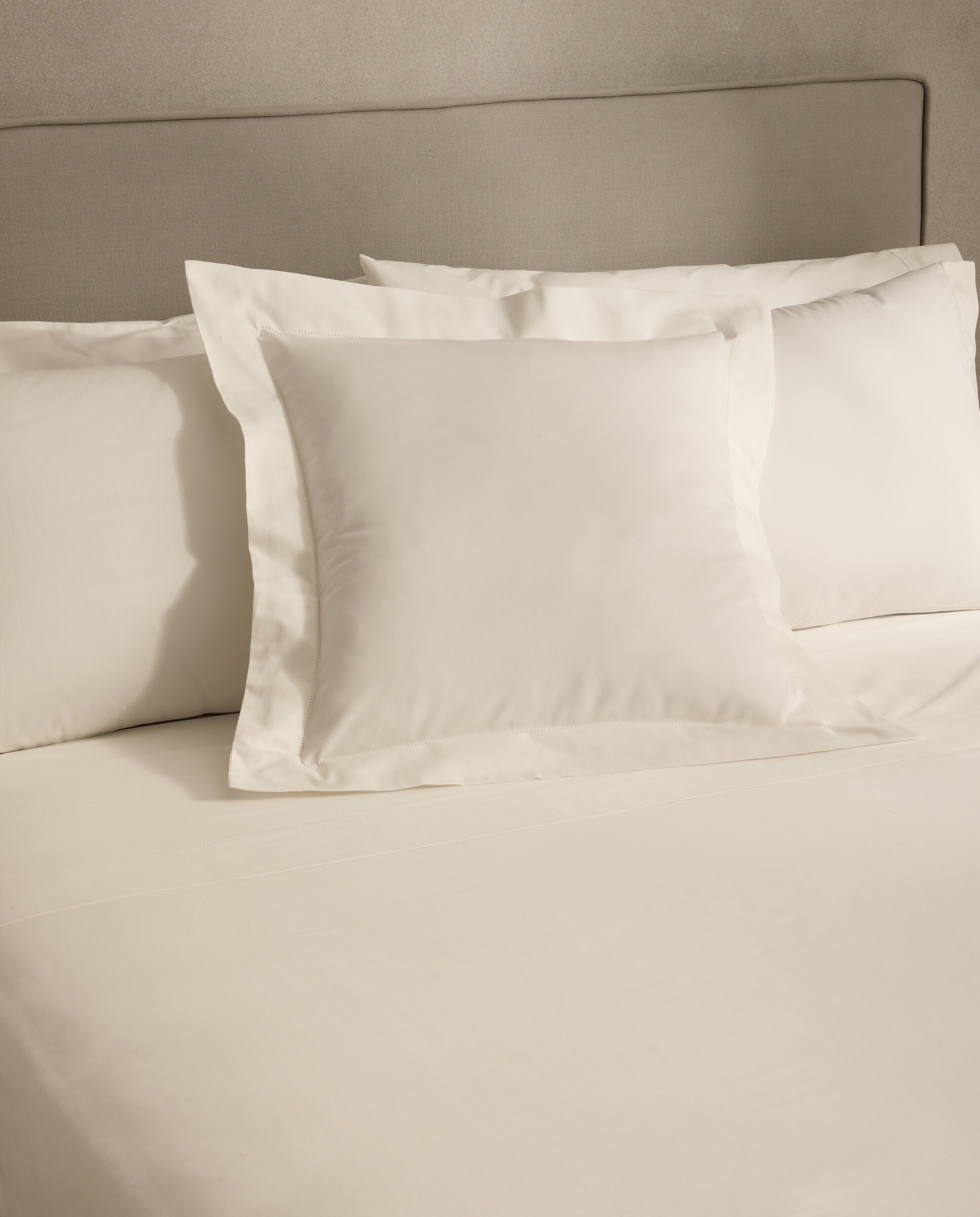 Sábana encimera Algodón Saten 300 hilos El Corte Inglés - Crudo Cama 180 cm Crudo-4
