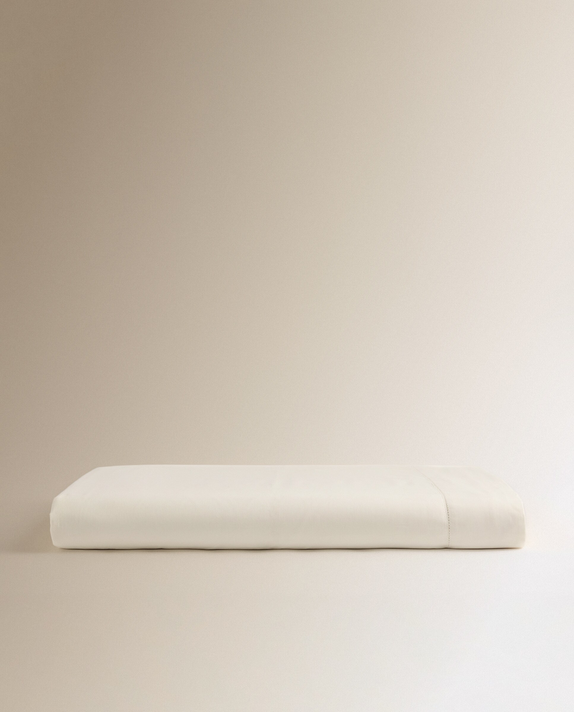 Sábana encimera Algodón Saten 300 hilos El Corte Inglés - Crudo Cama 180 cm Crudo-5