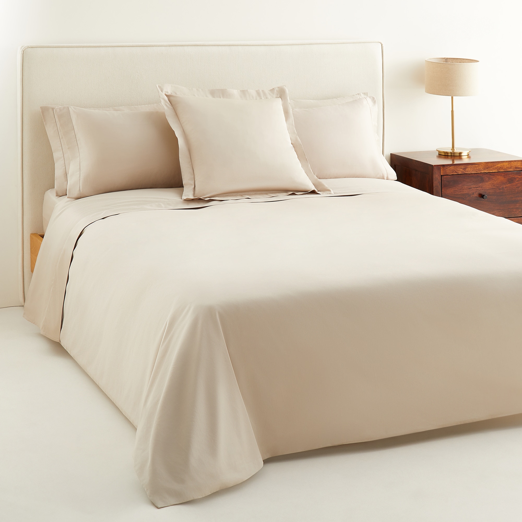 Sábana encimera Algodón Saten 300 hilos El Corte Inglés - Topo Cama 180 cm Topo-3