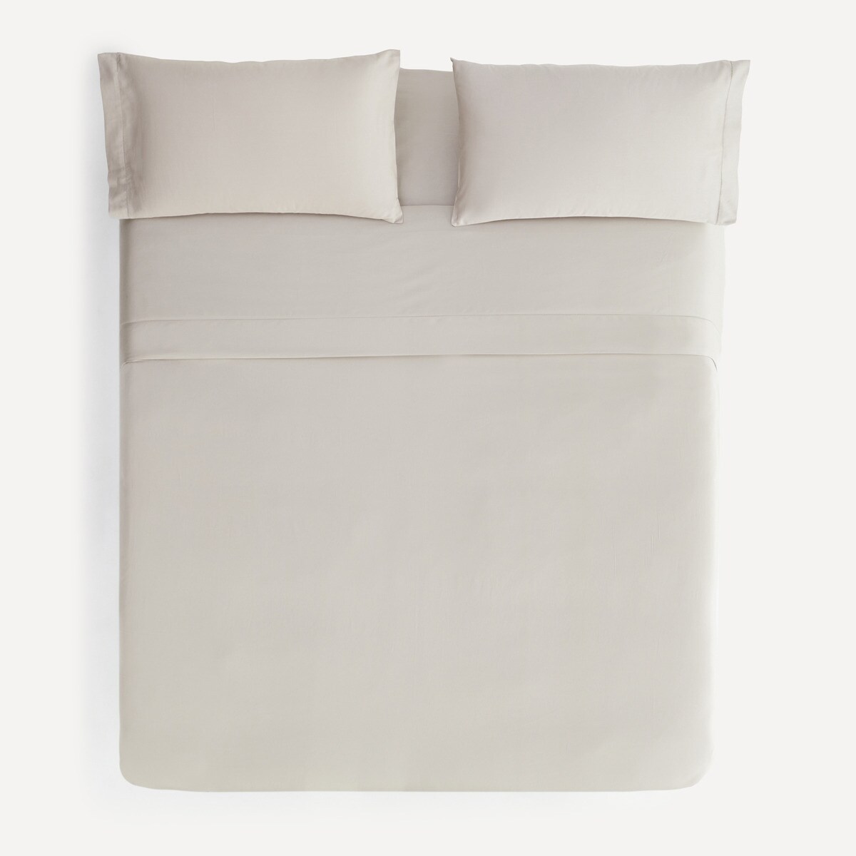 Imagen 4 de Sábana encimera Algodón Saten 300 hilos El Corte Inglés - Topo Cama 135 cm Topo