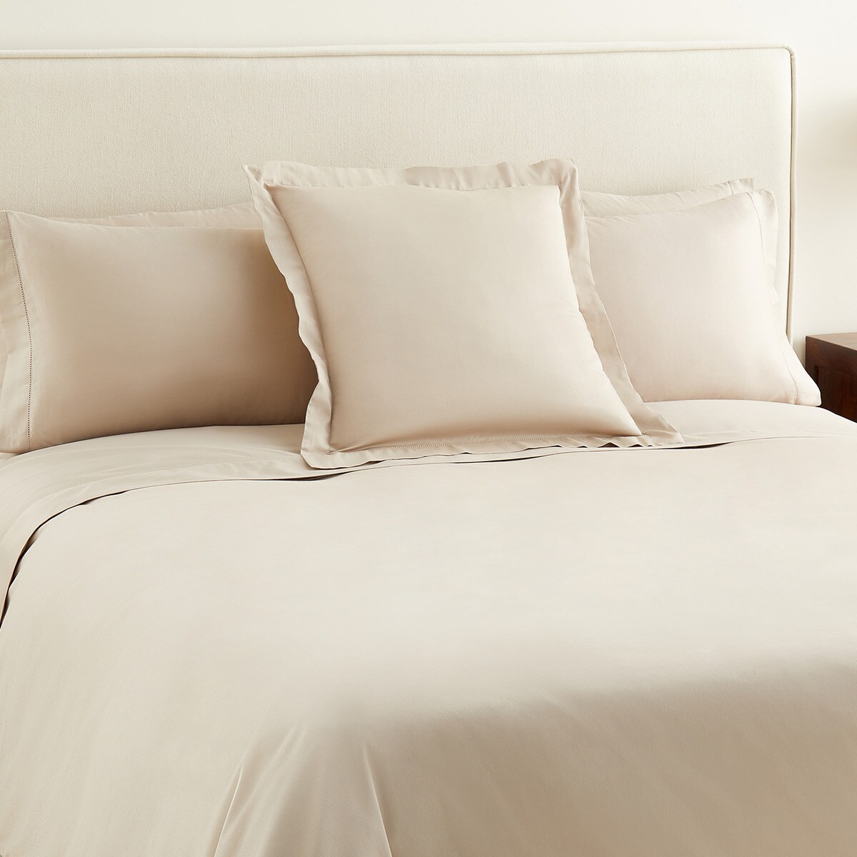 Imagen 5 de Sábana encimera Algodón Saten 300 hilos El Corte Inglés - Topo Cama 135 cm Topo