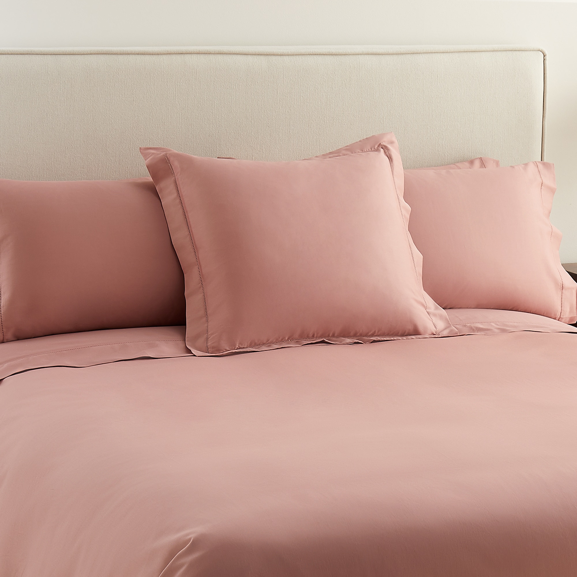 Sábana encimera Algodón Saten 300 hilos El Corte Inglés - Rosa Cama 90 cm Rosa-6