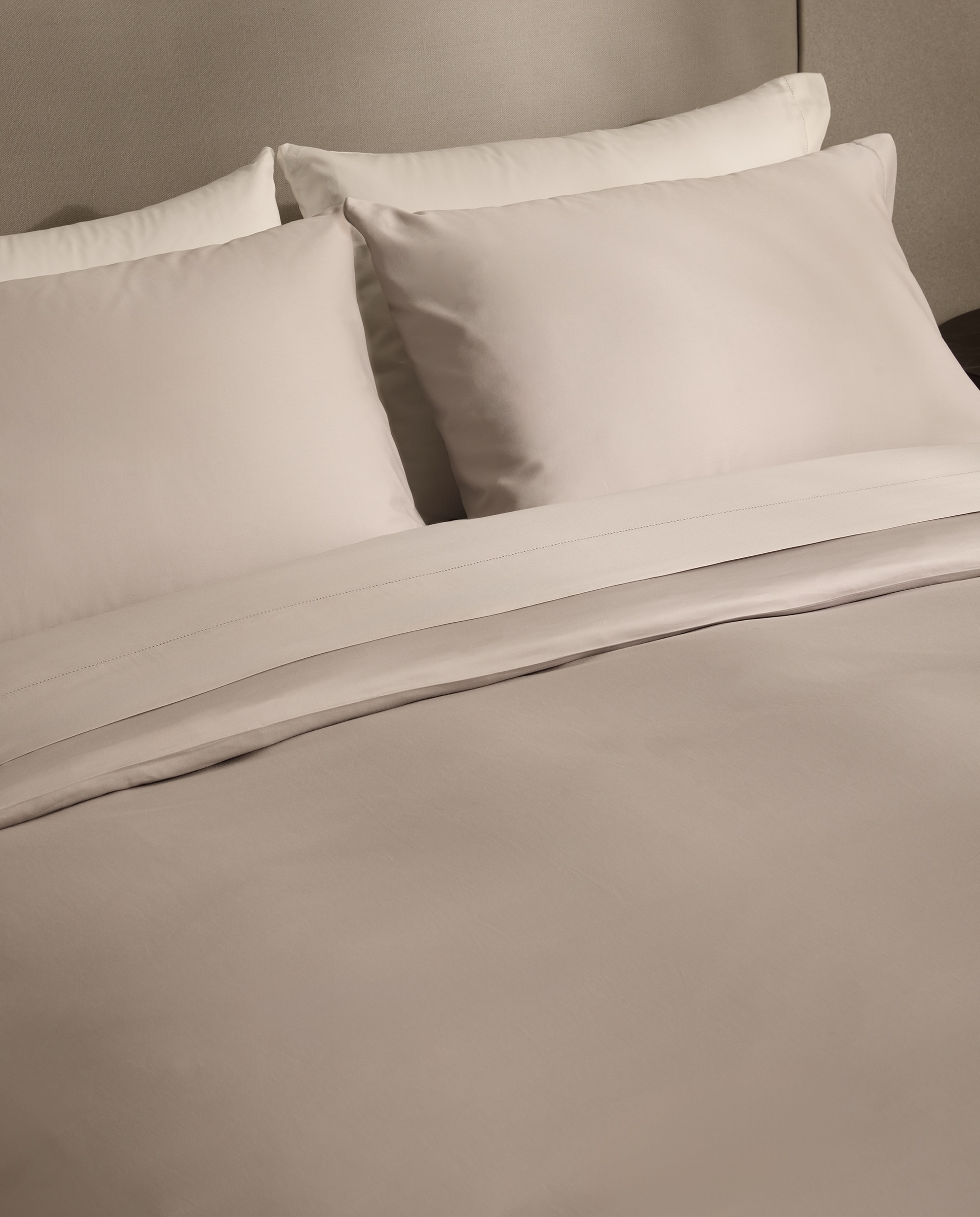 Sábana encimera Algodón Saten 300 hilos El Corte Inglés - Plata Cama 90 cm Plata-4