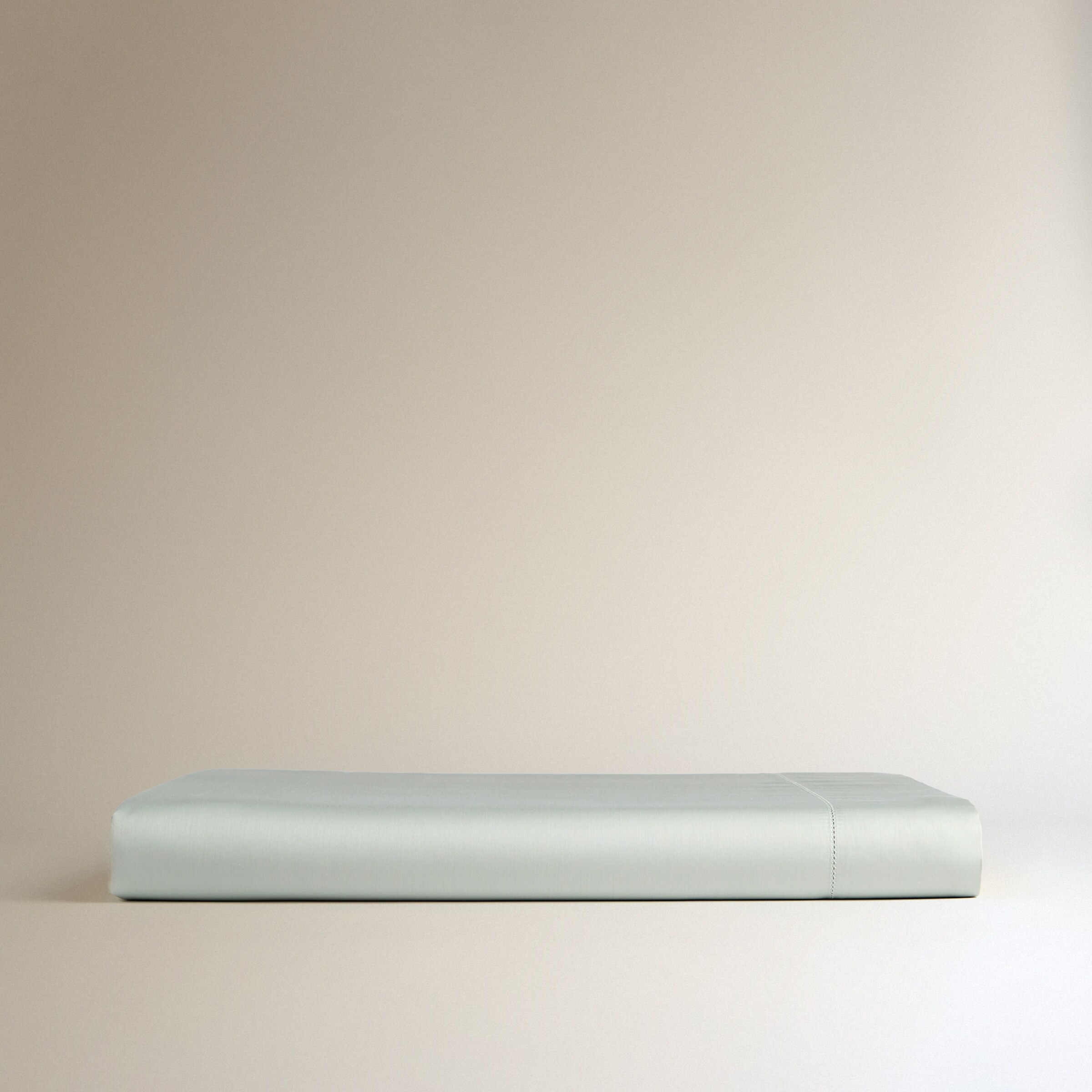 Sábana encimera Algodón Saten 300 hilos El Corte Inglés - Verde Agua Cama 90 cm Verde Agua-5