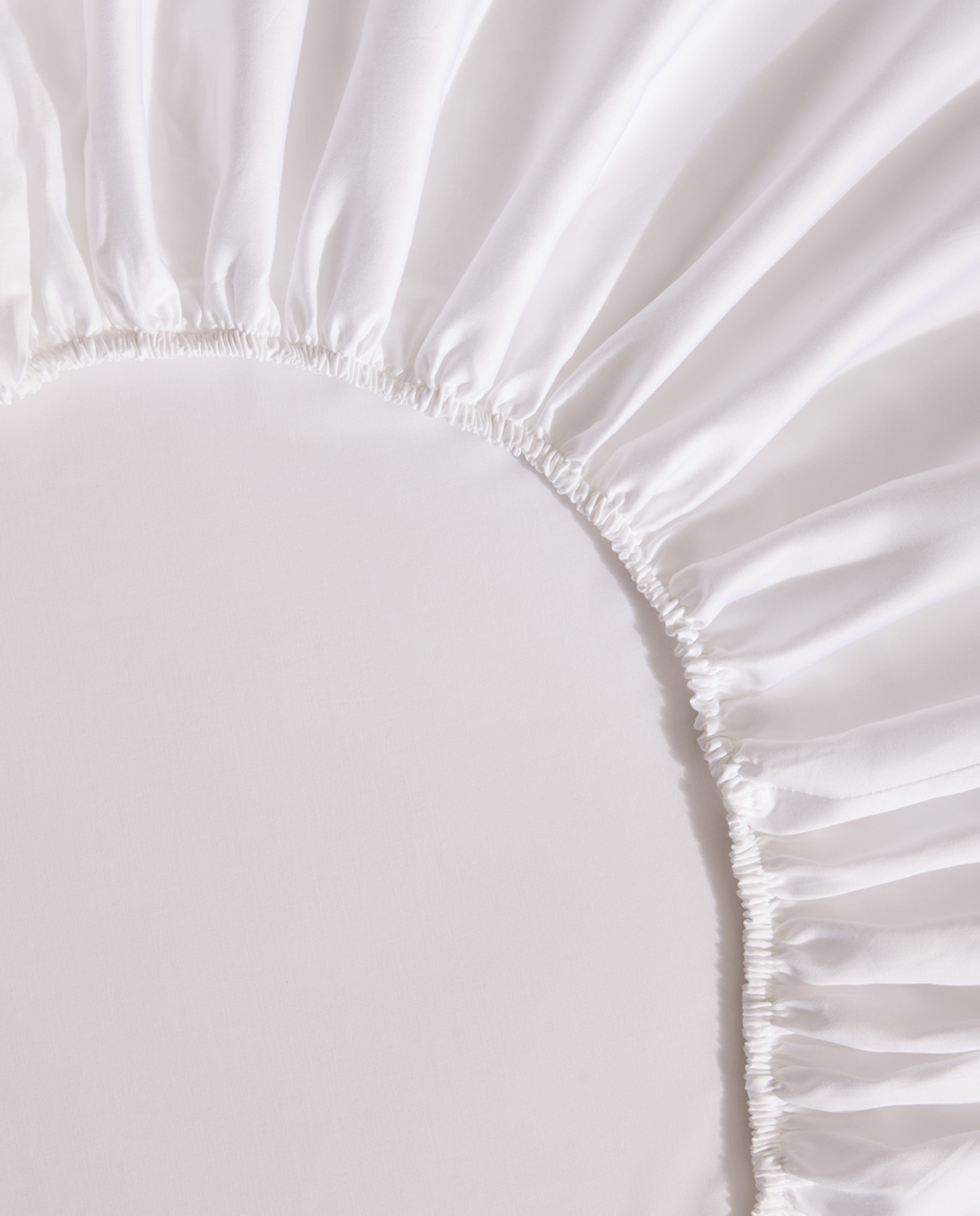 Lençol de Baixo Ajustável de Algodão Cetim 300 Fios Platabanda - 35 cm Branco-3