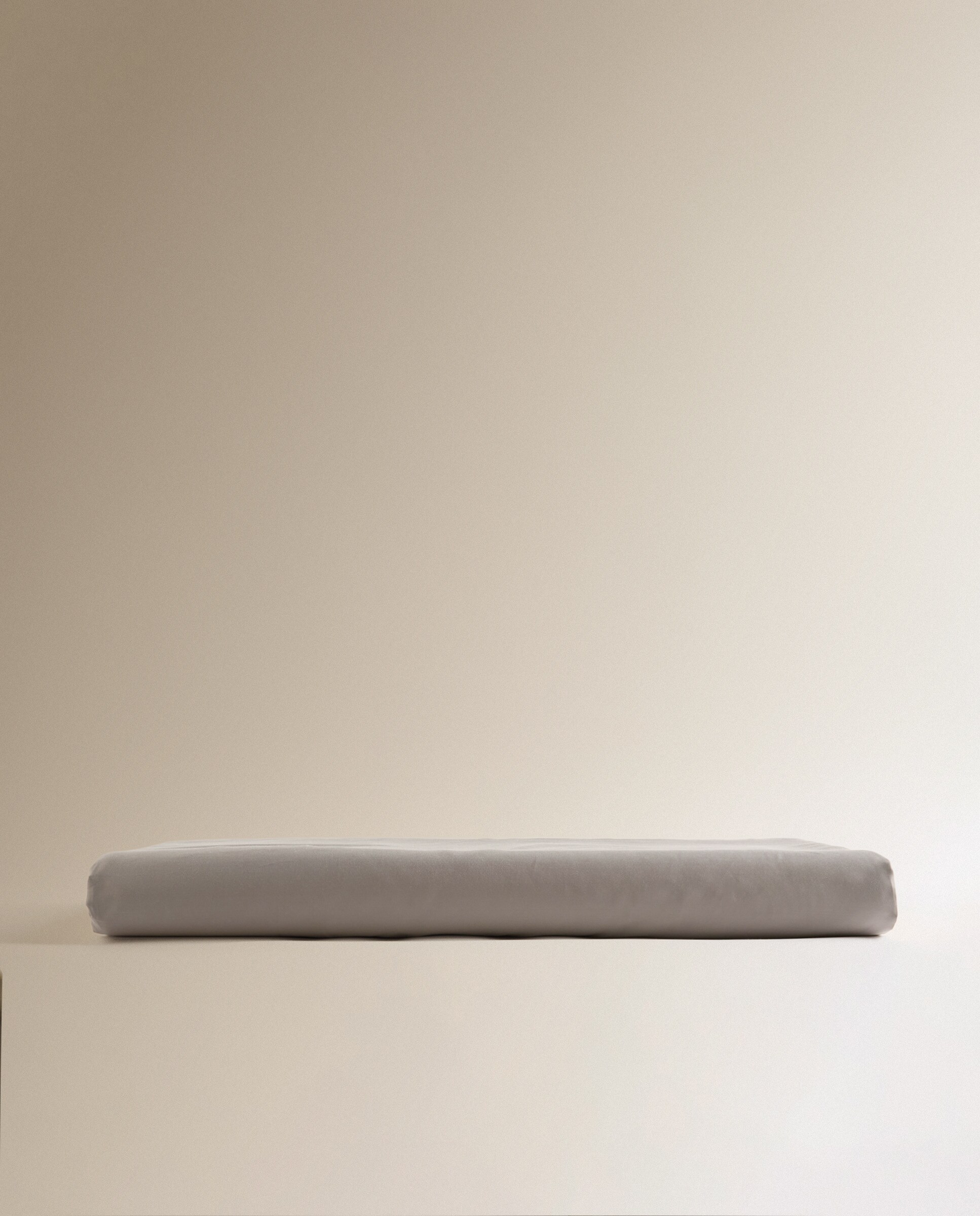 Sábana bajera ajustable Algodón Satén 300 hilos platabanda 35 cm El Corte Inglés - Gris Cama 90 cm Gris-5