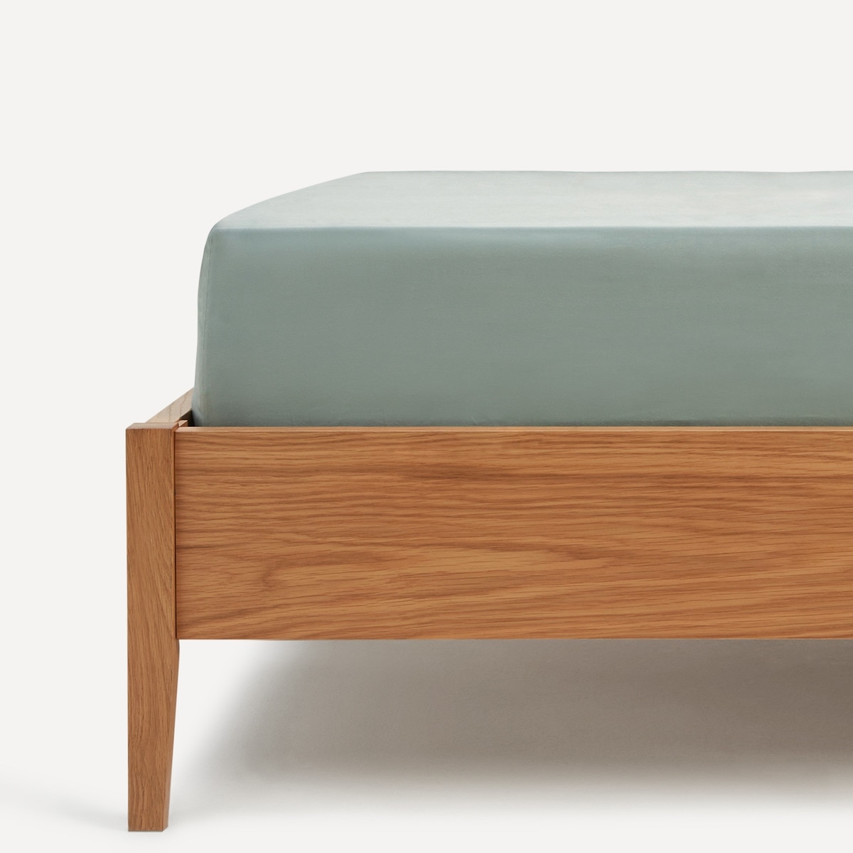 Sábana bajera ajustable Algodón Satén 300 hilos platabanda 35 cm El Corte Inglés - Verde Cama 90 cm Verde-1