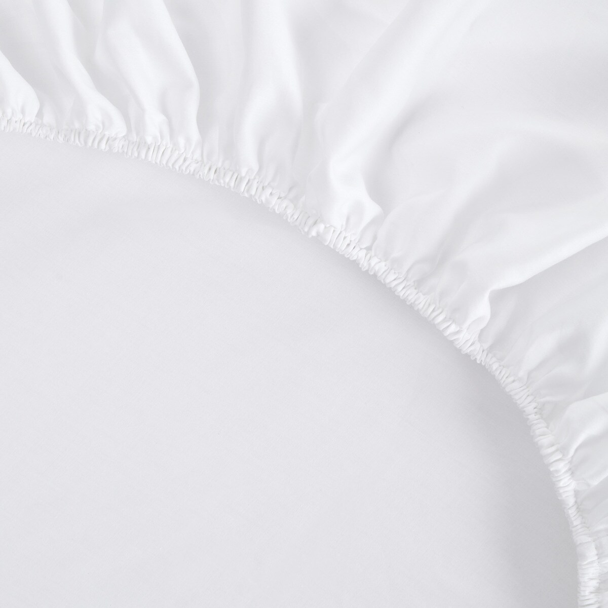 Lençol de Baixo Ajustável Platibanda - 40 cm Algodão Cetim 300 Fios Branco-2
