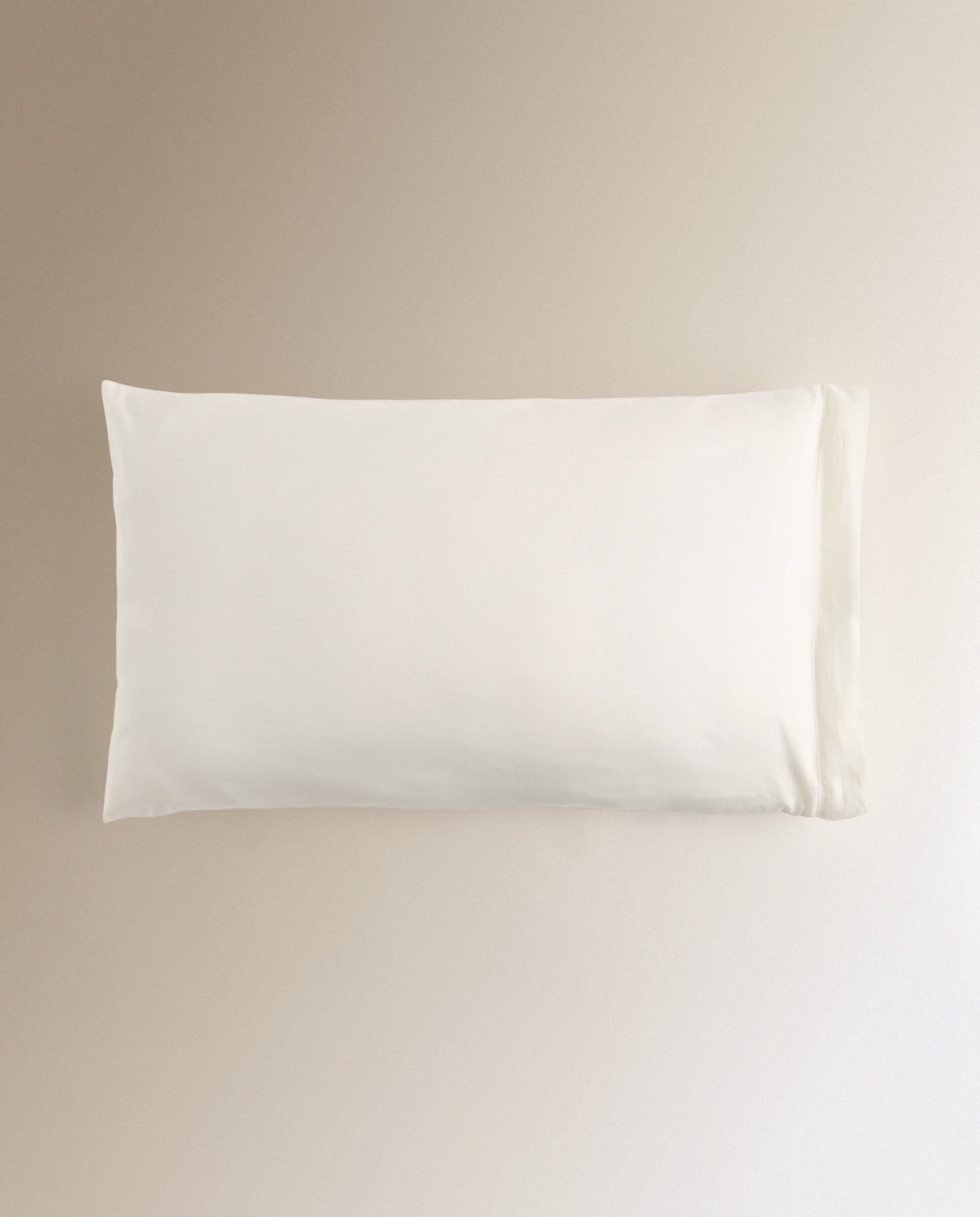 Imagen 2 de Funda de almohada Algodón Satén 300 hilos El Corte Inglés - Crudo 45 x 155 cm Crudo