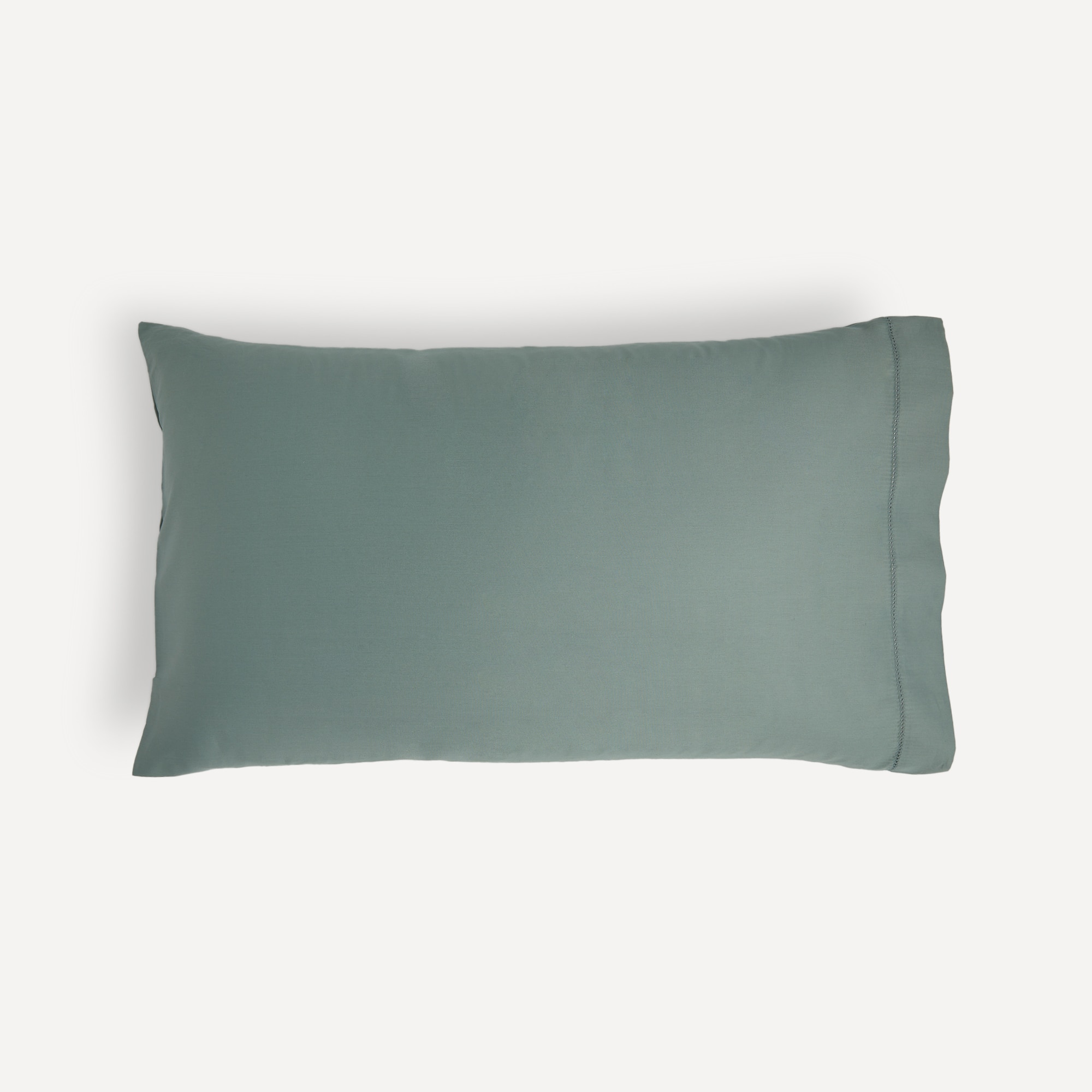 Imagen 1 de Funda de almohada Algodón Satén 300 hilos El Corte Inglés - Verde 45 x 75 cm Verde