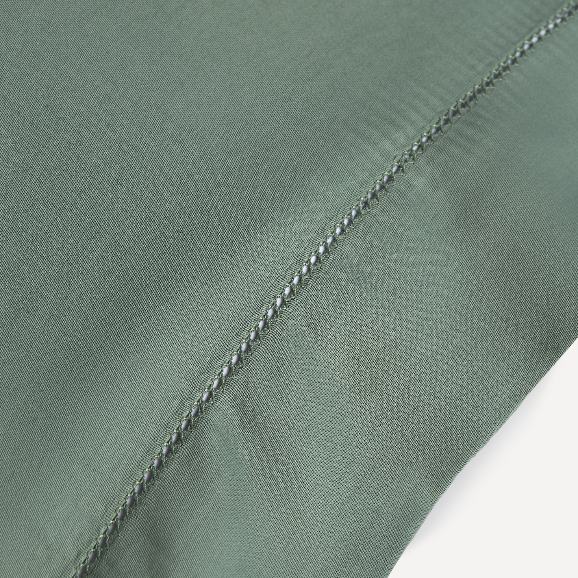Imagen 3 de Funda de almohada Algodón Satén 300 hilos El Corte Inglés - Verde 45 x 75 cm Verde