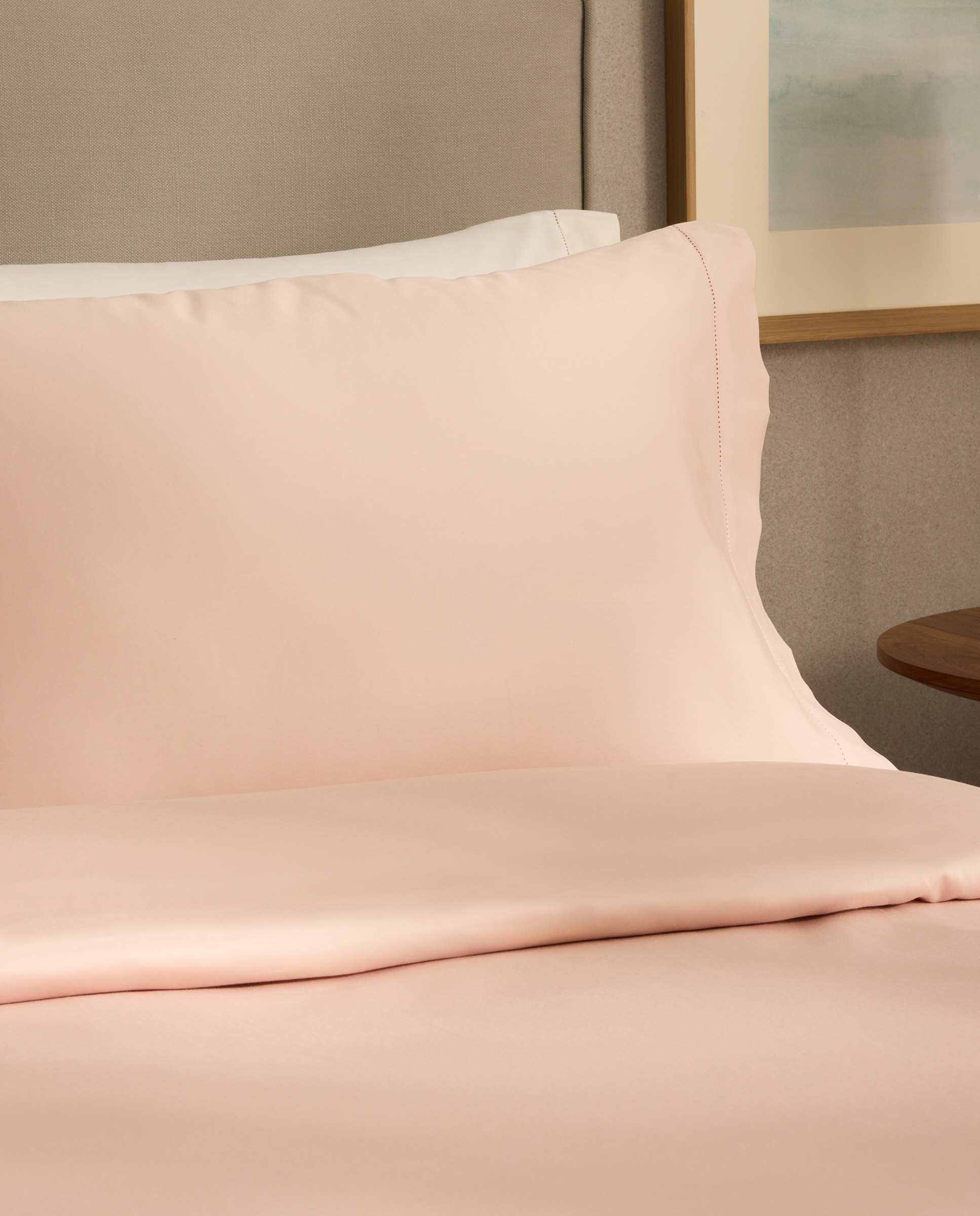 Imagen 1 de Funda de almohada Algodón Satén 300 hilos El Corte Inglés - Rosa palo 45 x 75 cm Rosa palo