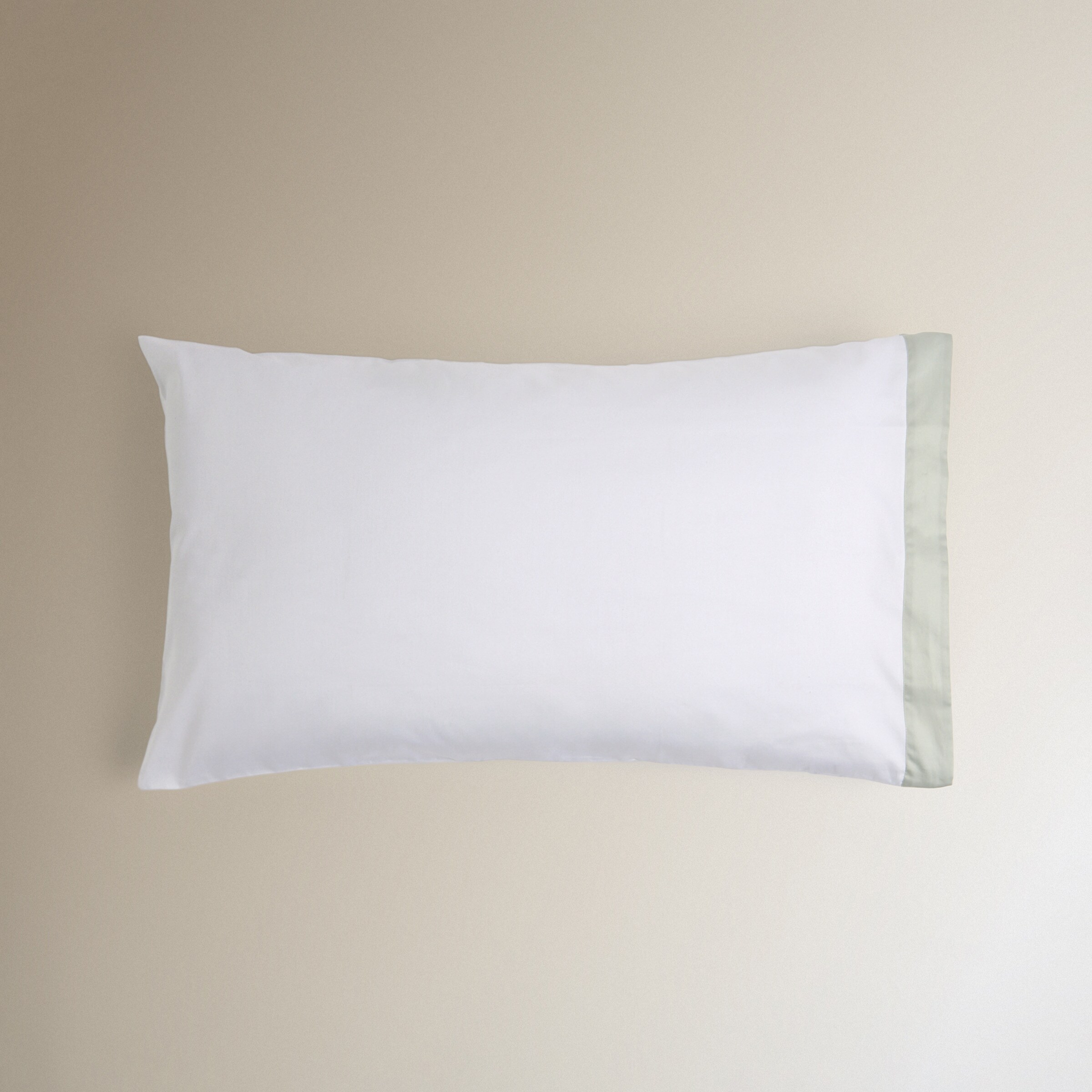 Imagen 2 de Funda de almohada algodón satén Avenue - Verde Agua 45 x 75 cm Verde Agua