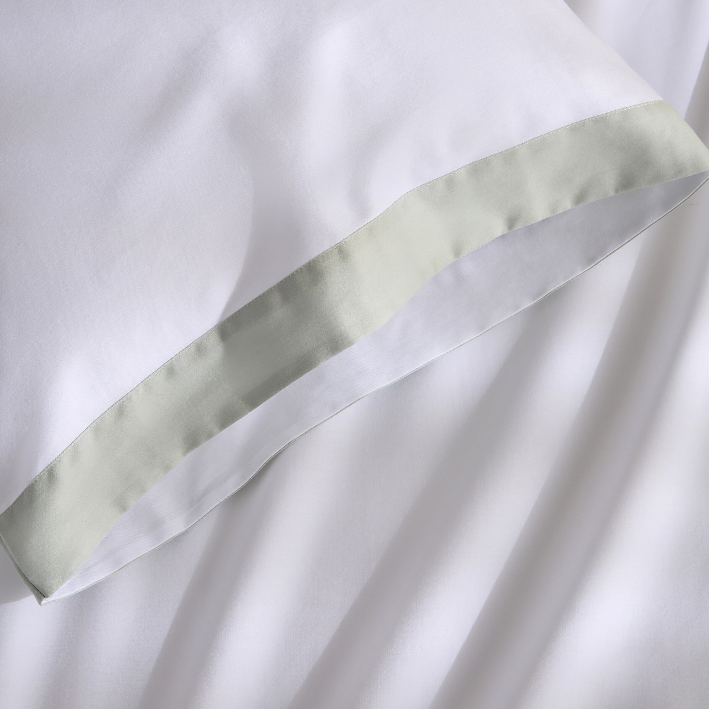 Imagen 4 de Funda de almohada algodón satén Avenue - Verde Agua 45 x 75 cm Verde Agua