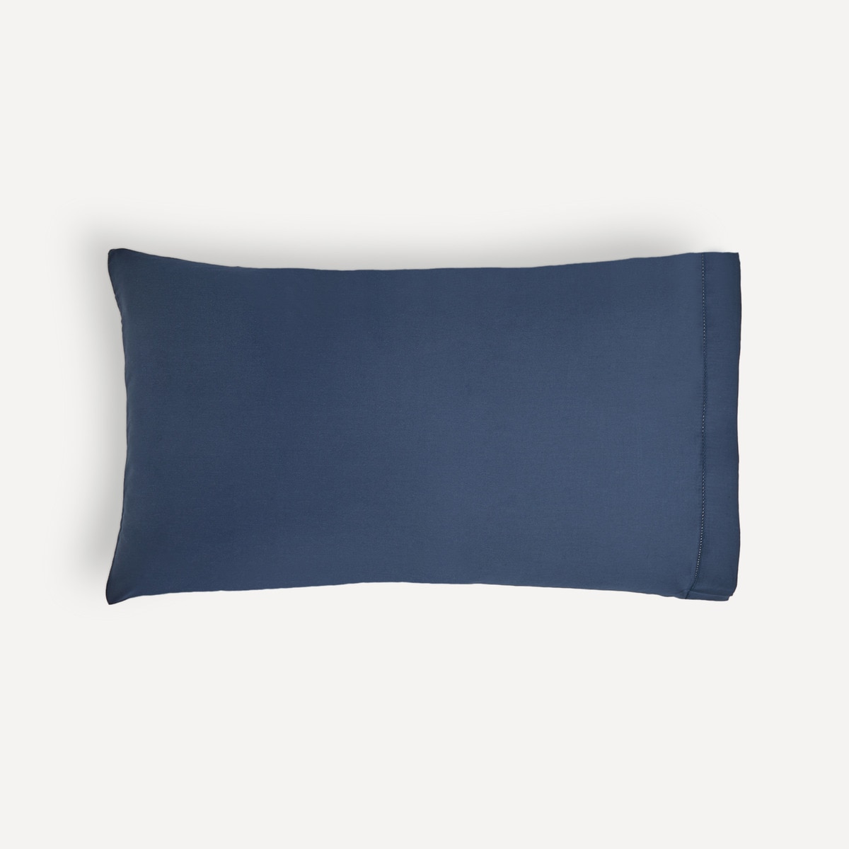 Imagen 1 de Juego de 2 fundas de almohada Algodón Satén 300 hilos El Corte Inglés - Azul marino Set de 2 fundas 45 x 75 cm Azul marino