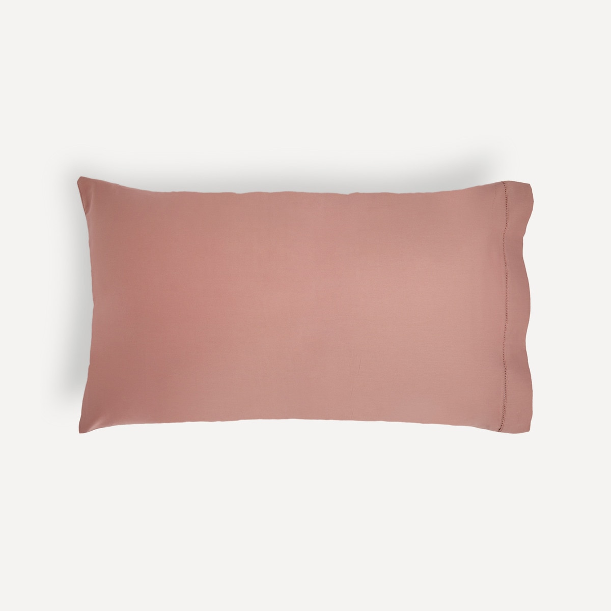 Juego de 2 fundas de almohada Algodón Satén 300 hilos El Corte Inglés - Rosa Set de 2 fundas 45 x 75 cm Rosa-1