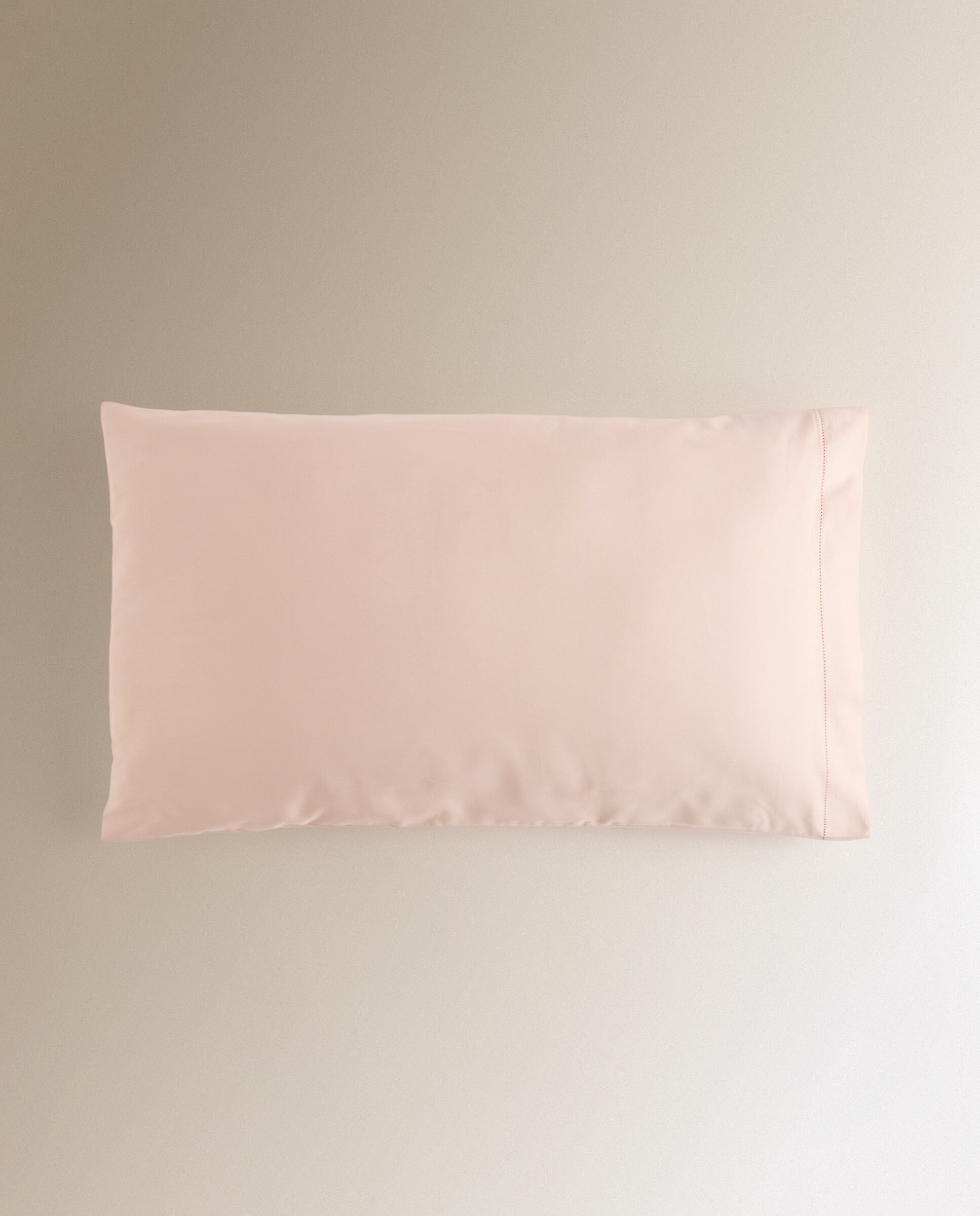 Juego de 2 fundas de almohada Algodón Satén 300 hilos El Corte Inglés - Rosa palo Set de 2 fundas 45 x 75 cm Rosa palo-2