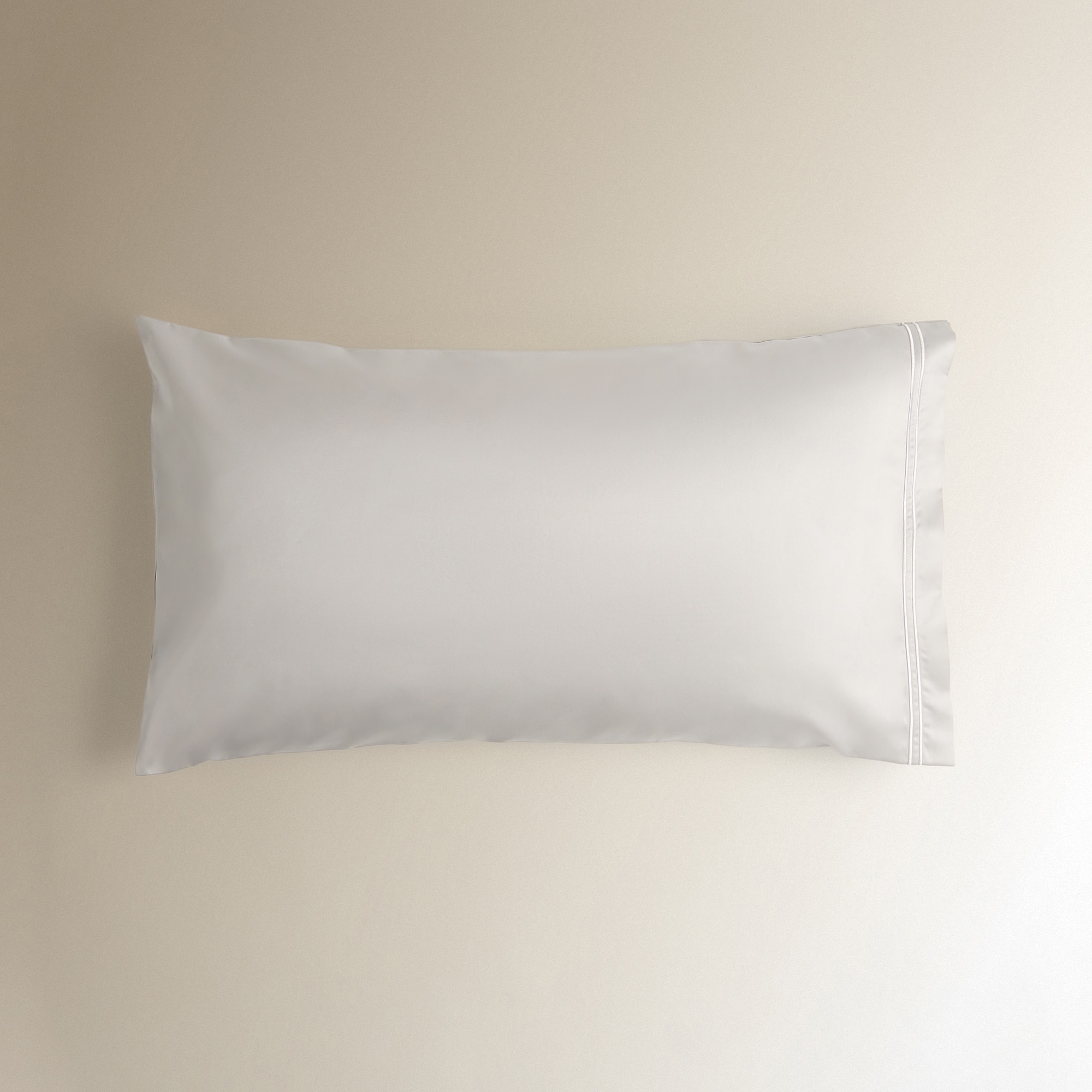 Funda de almohada algodón egipcio Satén 1000 hilos El Corte Inglés - Plata Set de 2 fundas 50 x 80 cm Plata-2