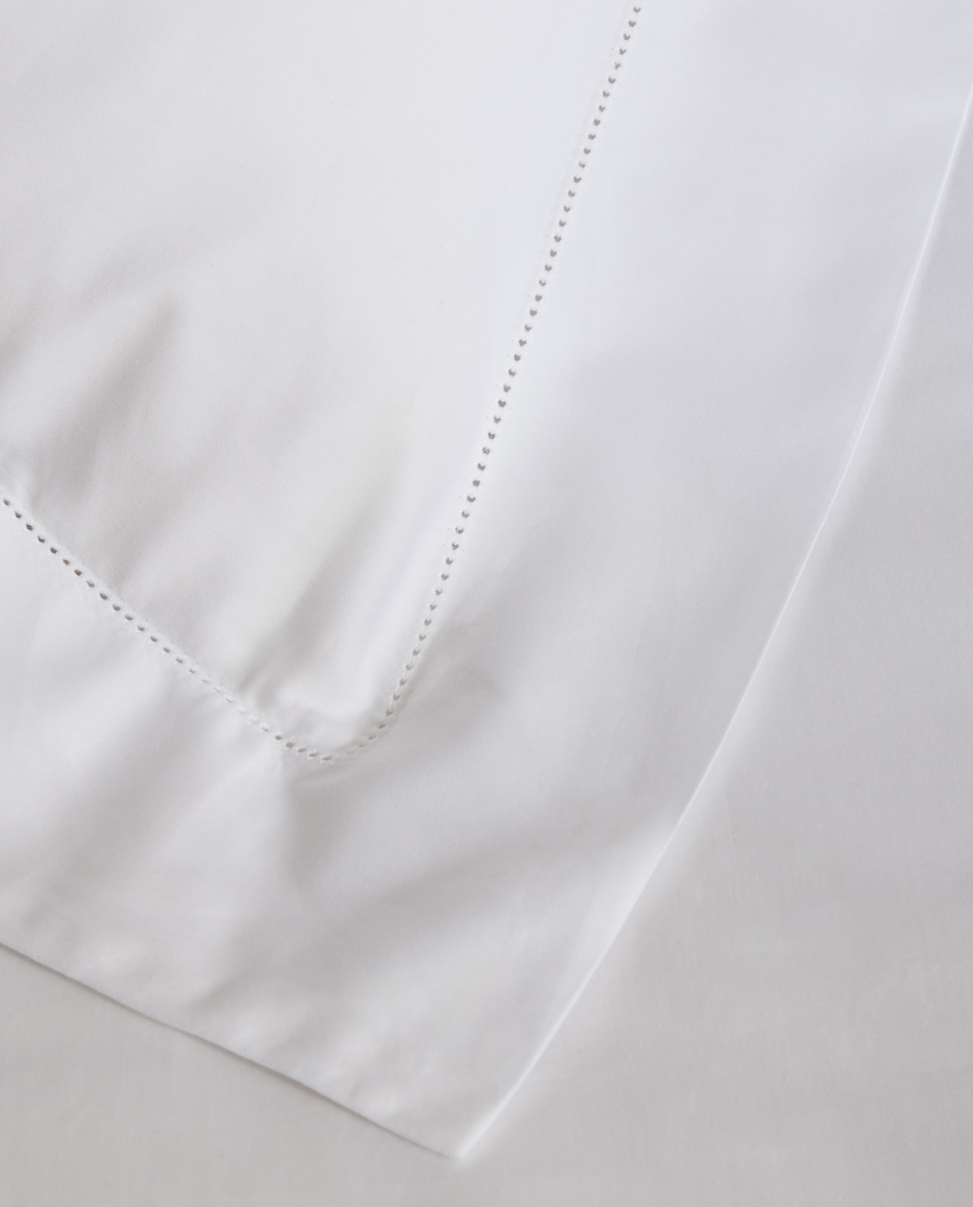 Capa de Almofada de Algodão Acetinado 300 Fios Branco-3