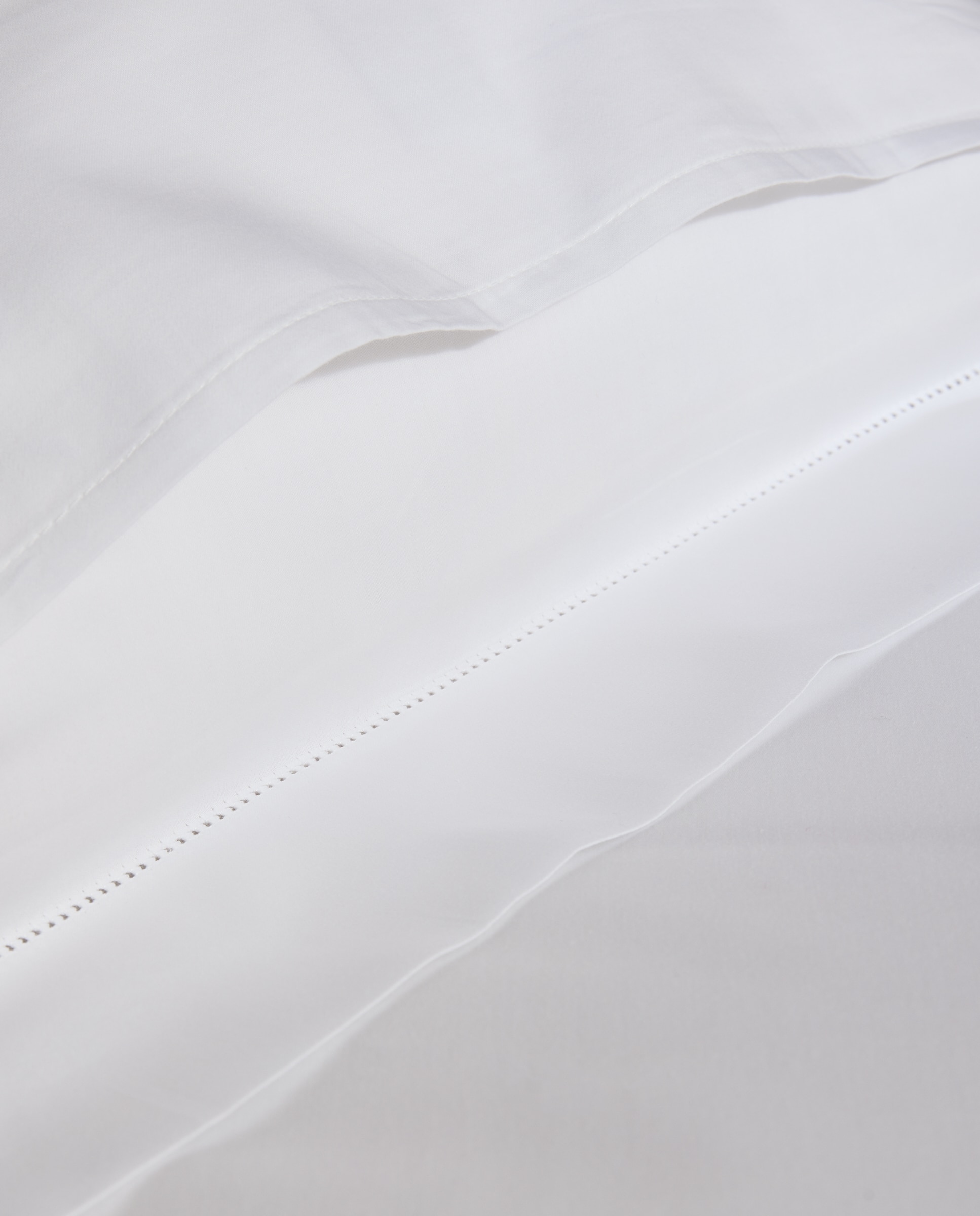 Capa de Almofada de Algodão Acetinado 300 Fios Branco-4