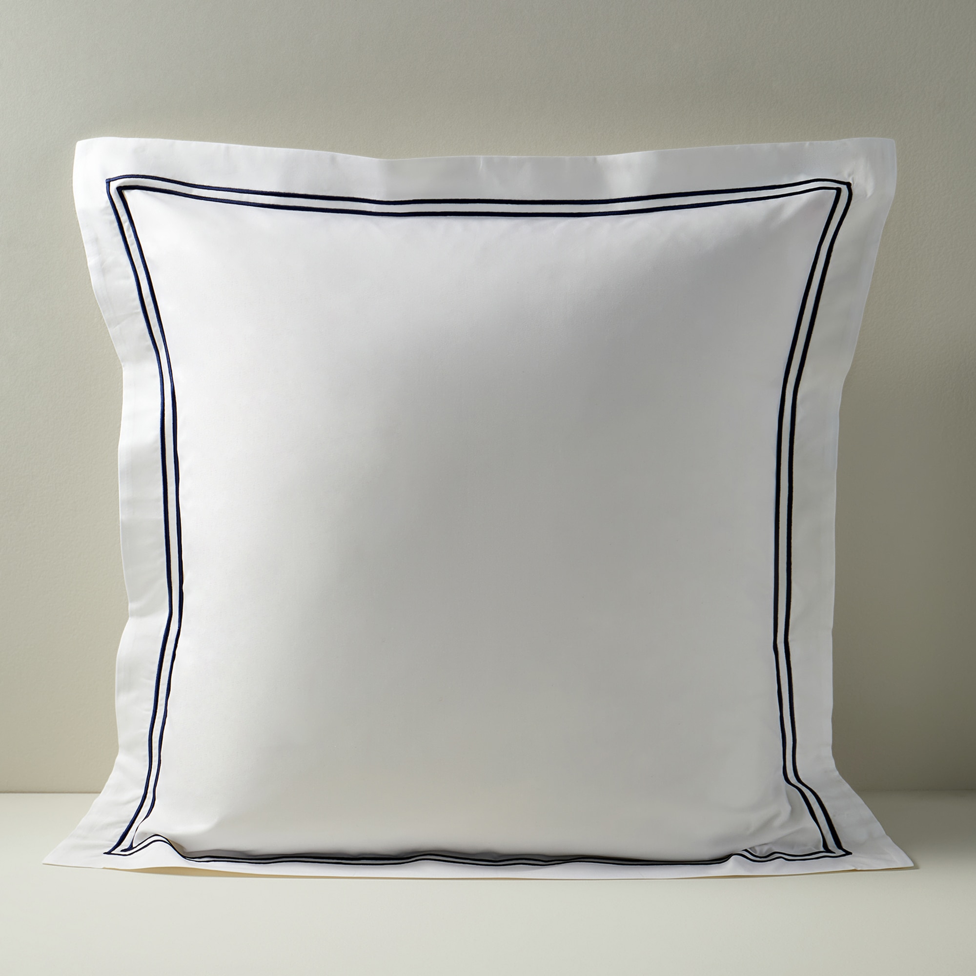 Imagen 1 de Funda de cuadrante percal algodón egipcio 400 hilos Hotel El Corte Inglés - Marino 55 x 55 cm Marino