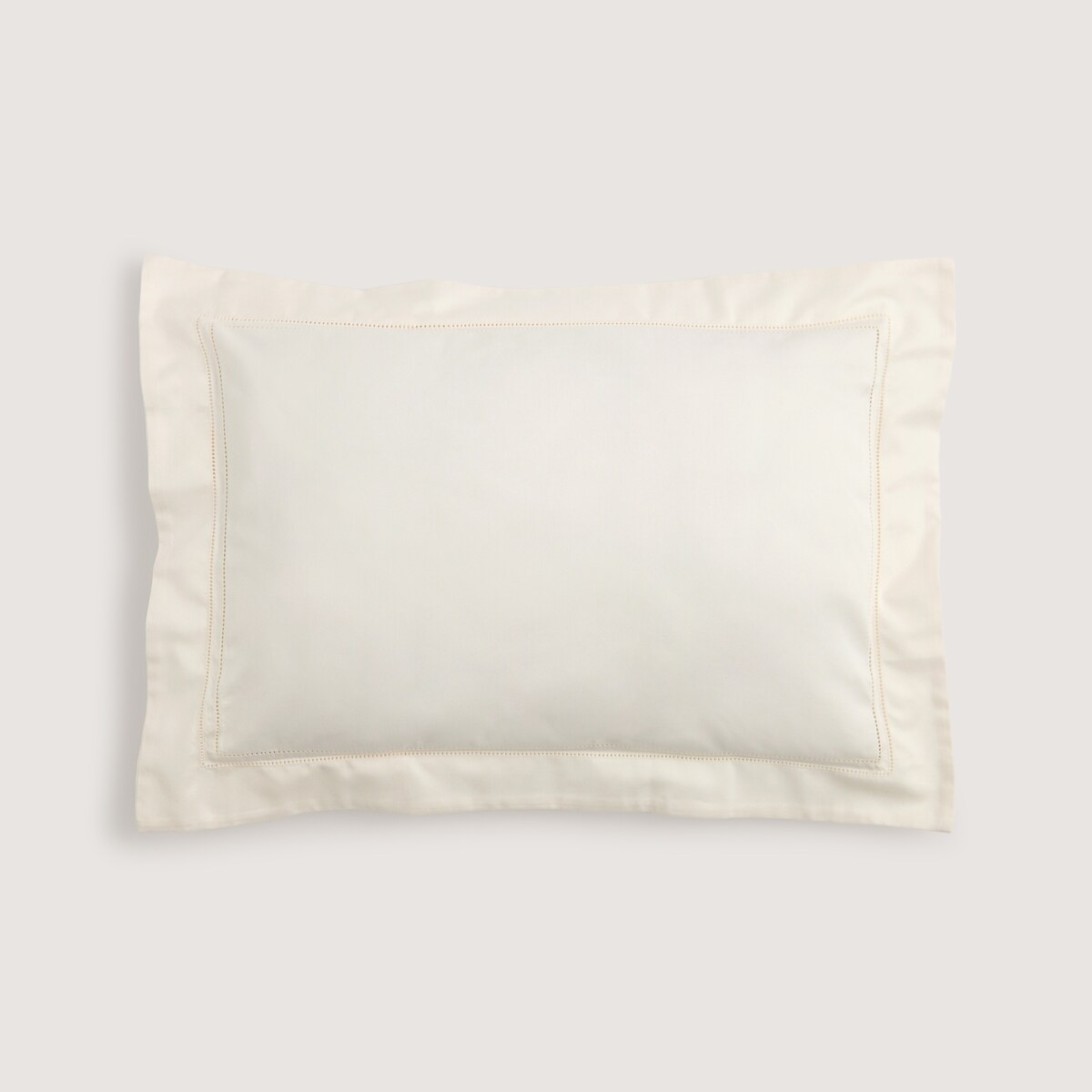 Funda de cuadrante rectangular algodón egipcio Satén 600 hilos El Corte Inglés Crudo-2