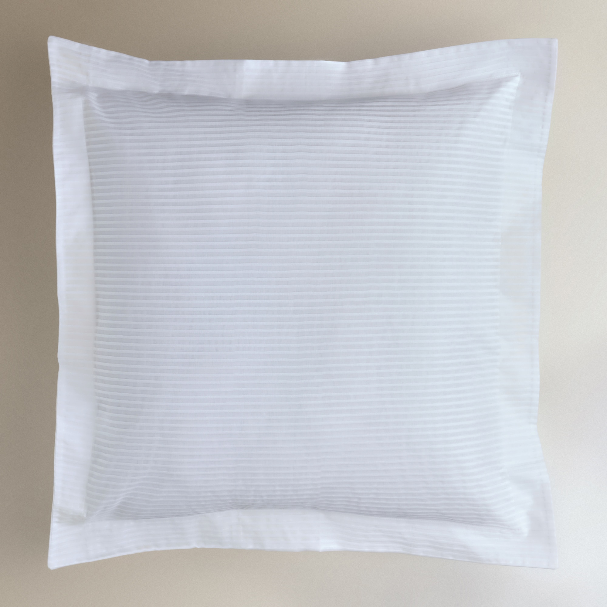 Capa de Almofada de Algodão Percal Egípcio Baume Branco-2
