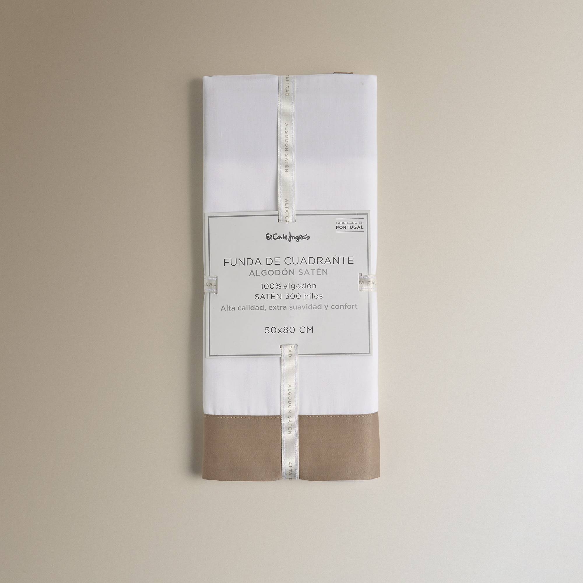 Funda de cuadrante rectangular algodón satén Avenue - Topo 50 x 80 cm Topo-5
