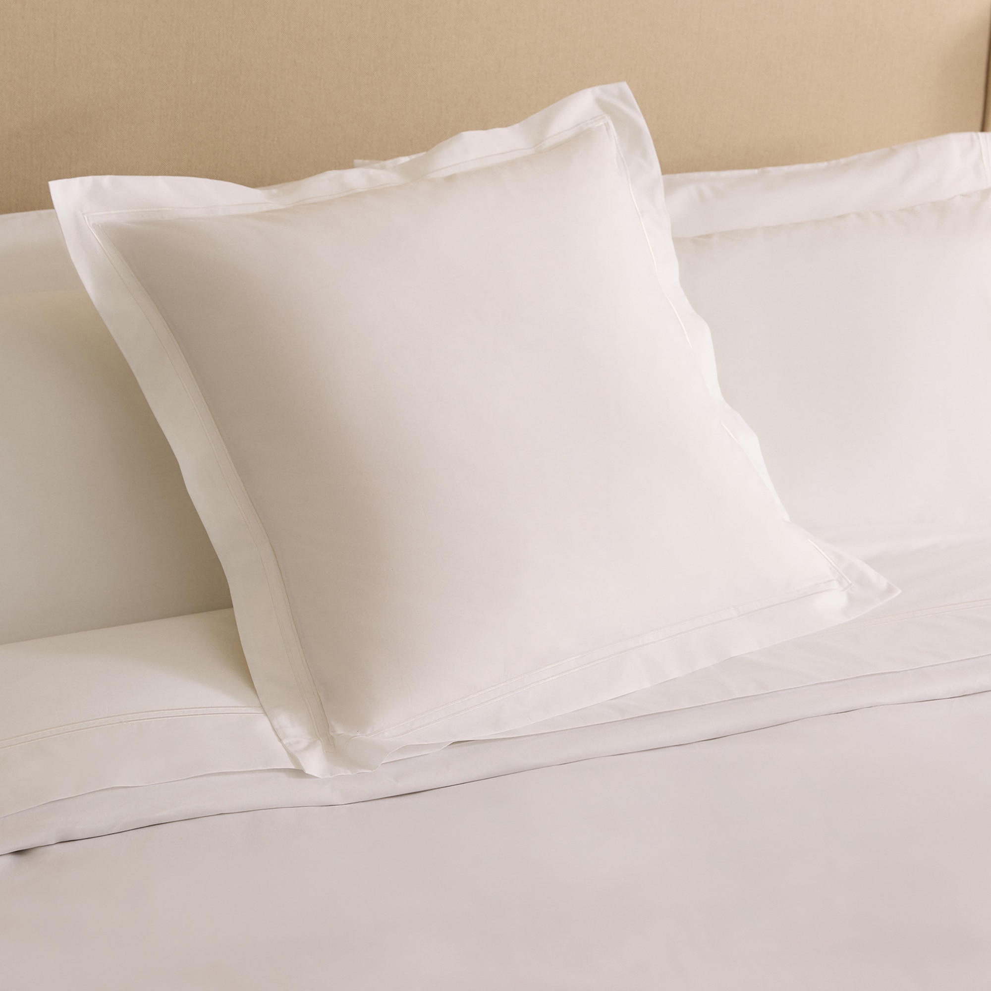 Imagen 1 de Funda de cuadrante percal algodón egipcio 400 hilos Hotel El Corte Inglés - Blanco 55 x 55 cm Blanco