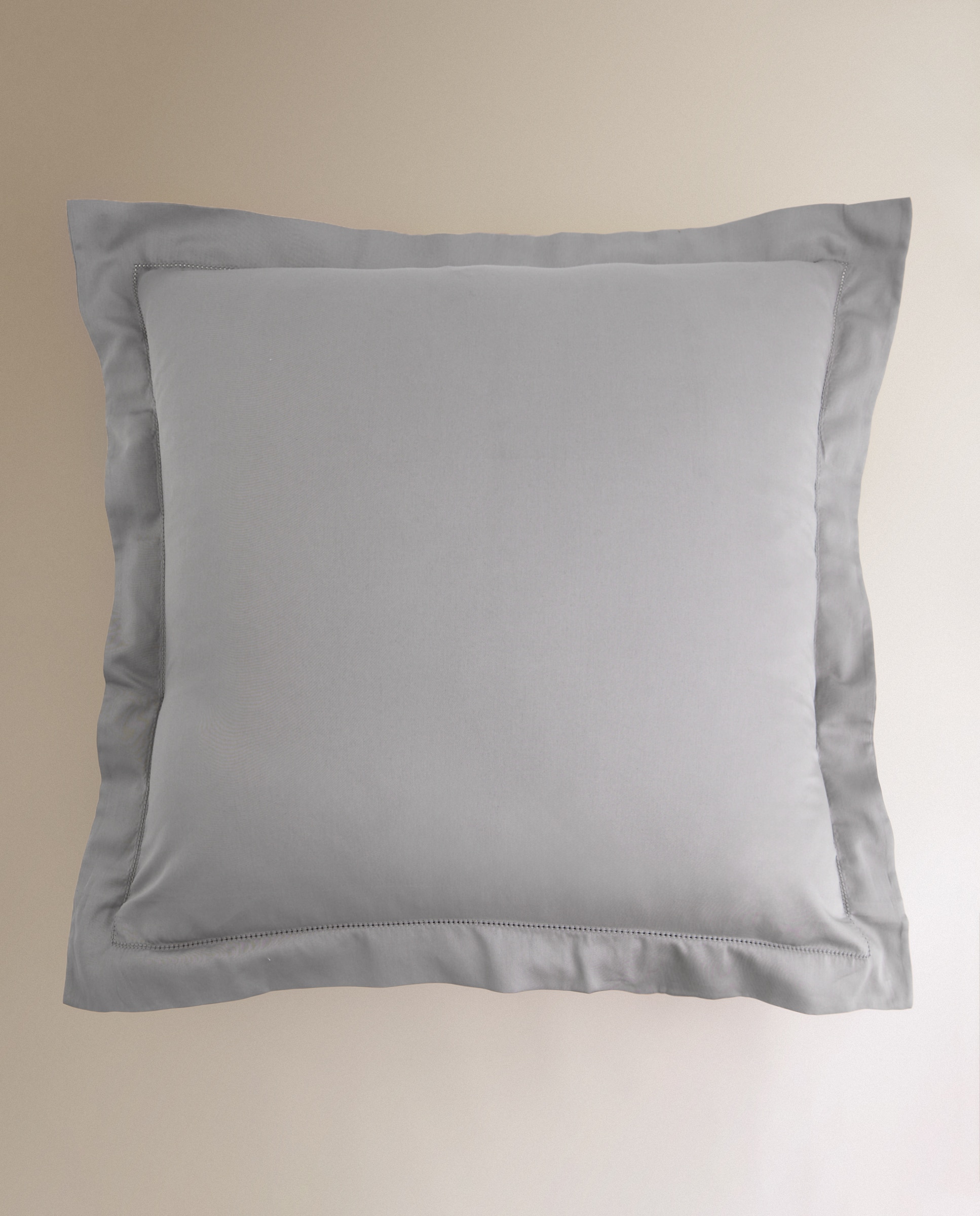 Imagen 2 de Funda de cuadrante Algodón Satén 300 hilos - Plata 60 x 60 cm Plata