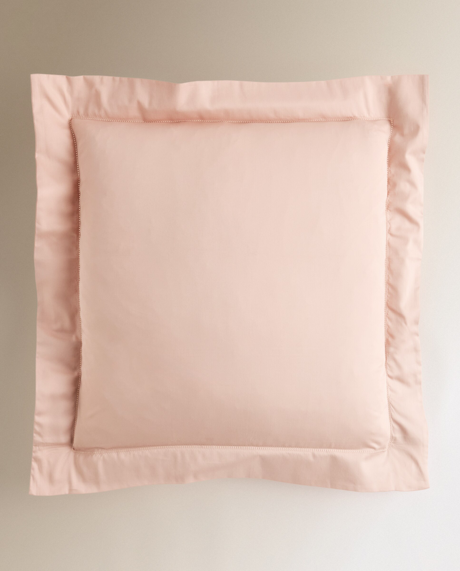 Imagen 2 de Funda de cuadrante Algodón Satén 300 hilos - Rosa palo 60 x 60 cm Rosa palo