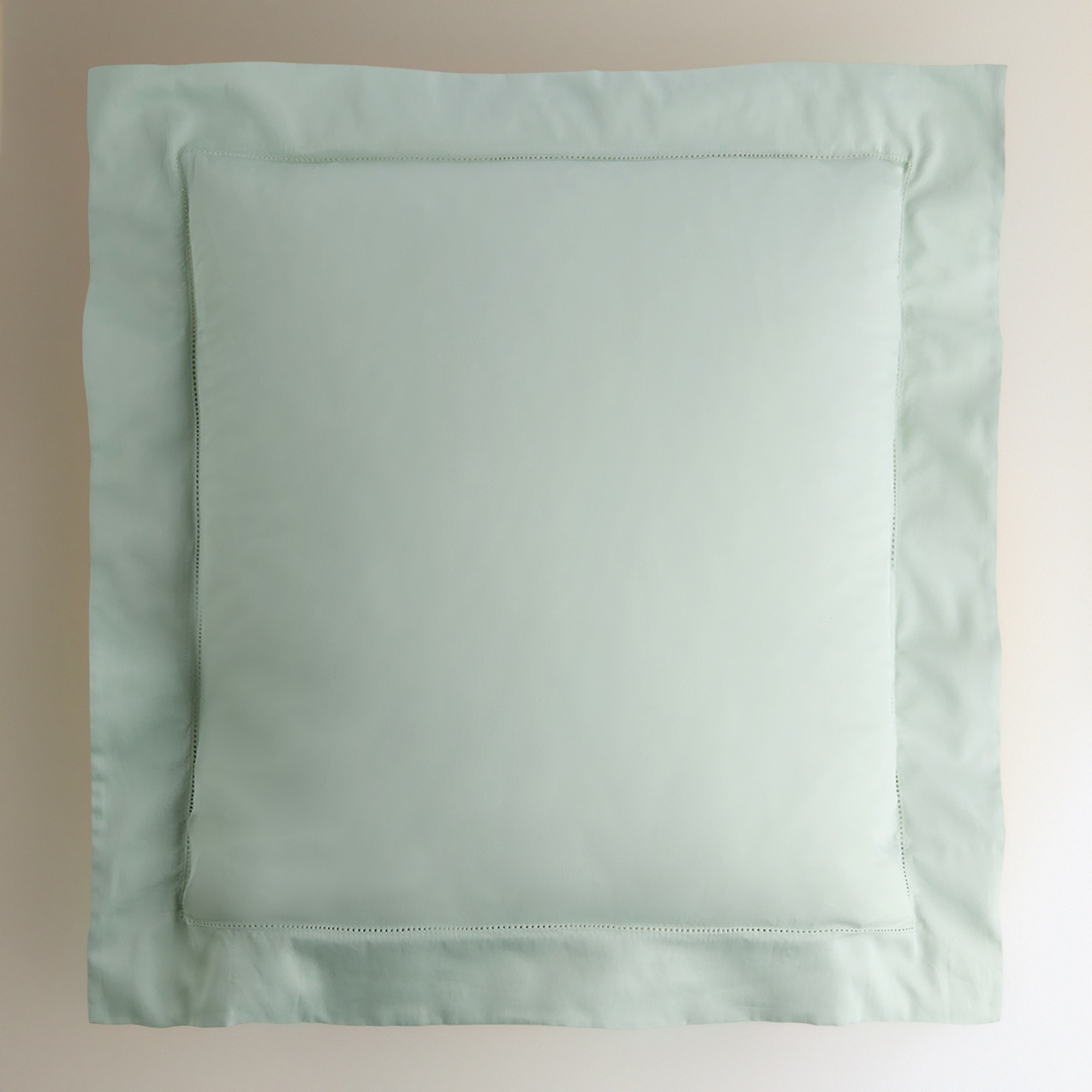 Capa de Almofada Decorativa em Algodão Acetinado 300 fios Verde Água-2