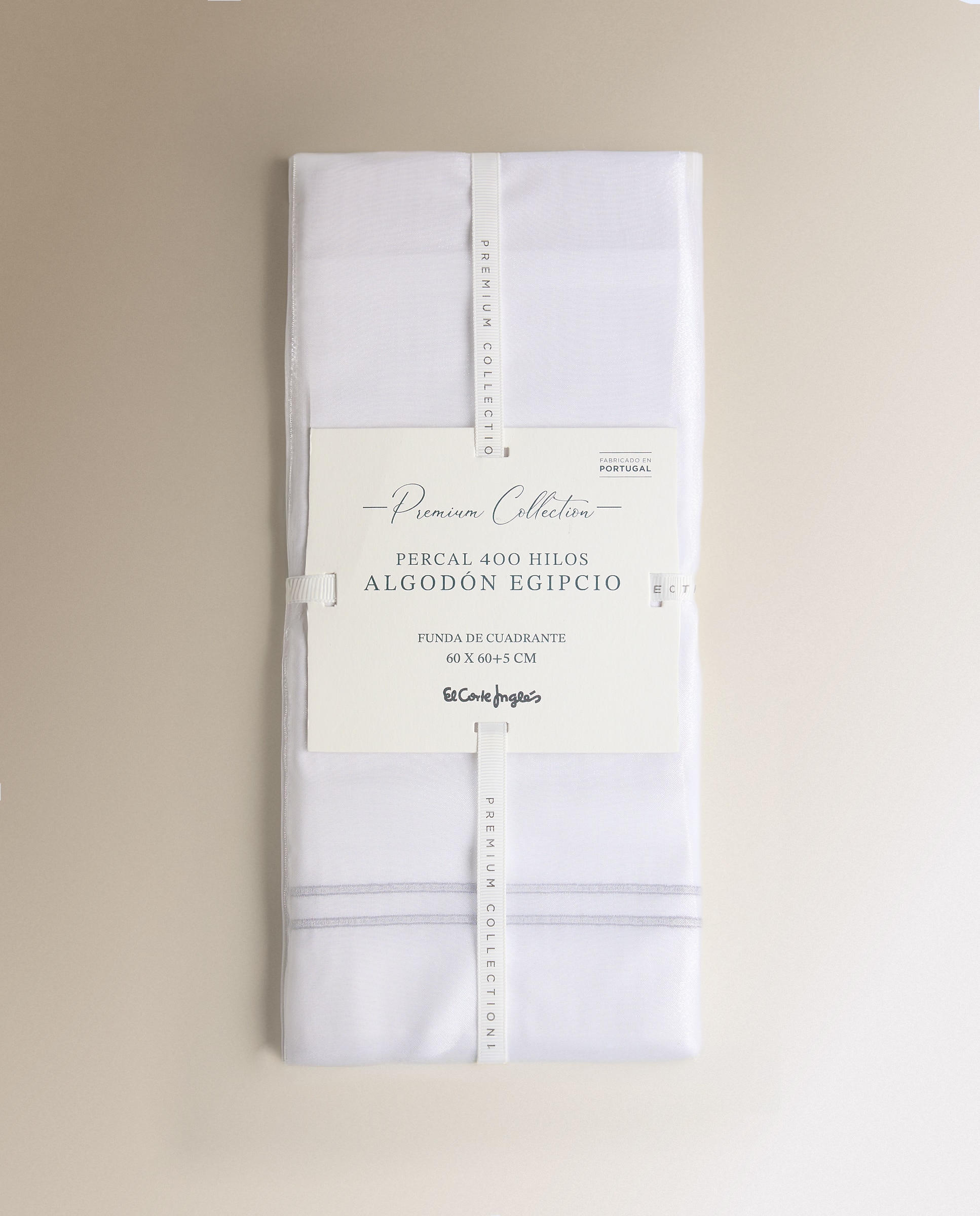 Capa de Almofada de Algodão Percal Egípcio Hotel - 400 Fios Cinzento-5
