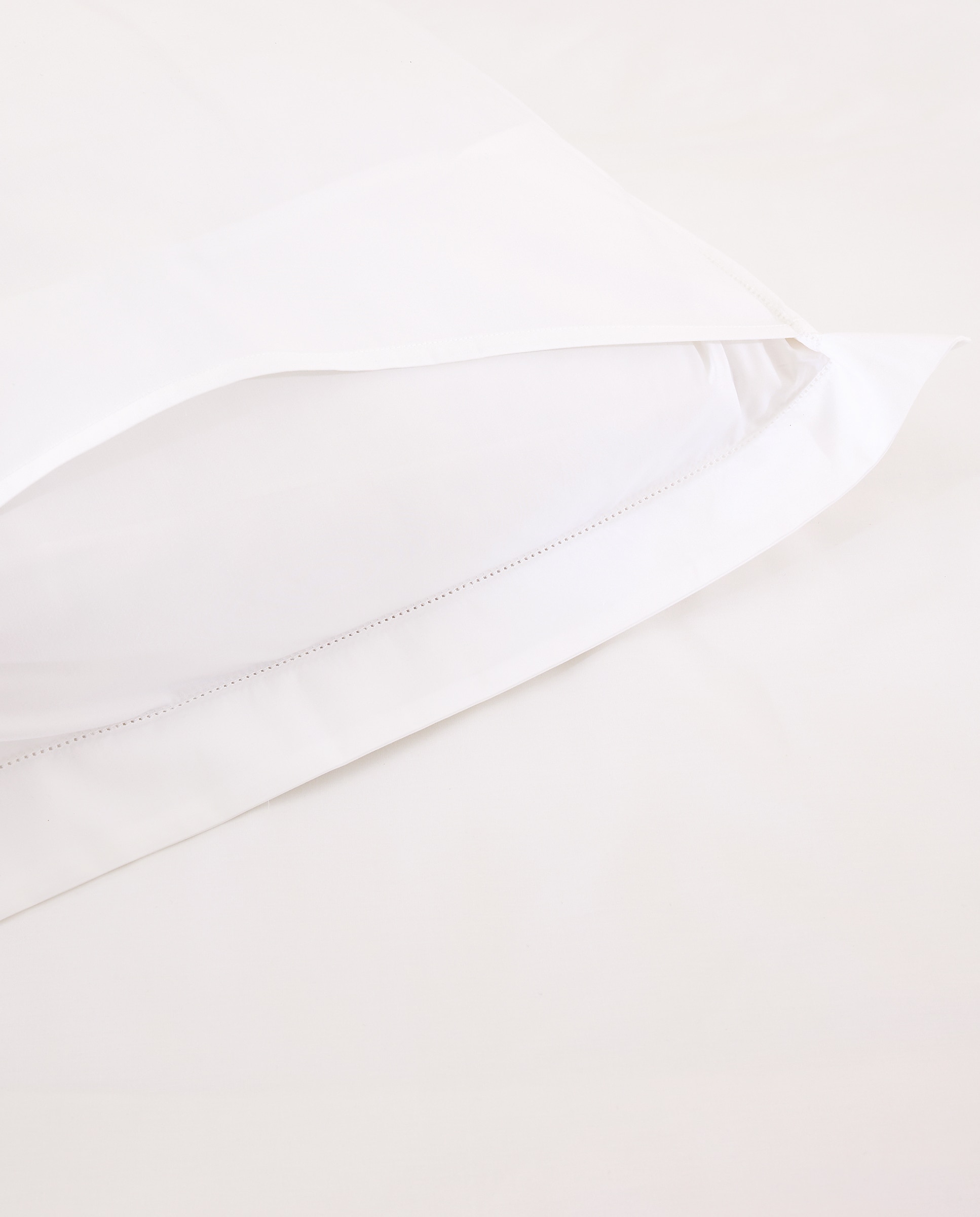 Capa de Almofada em Algodão Egípcio Cetim - 600 Fios Branco-4