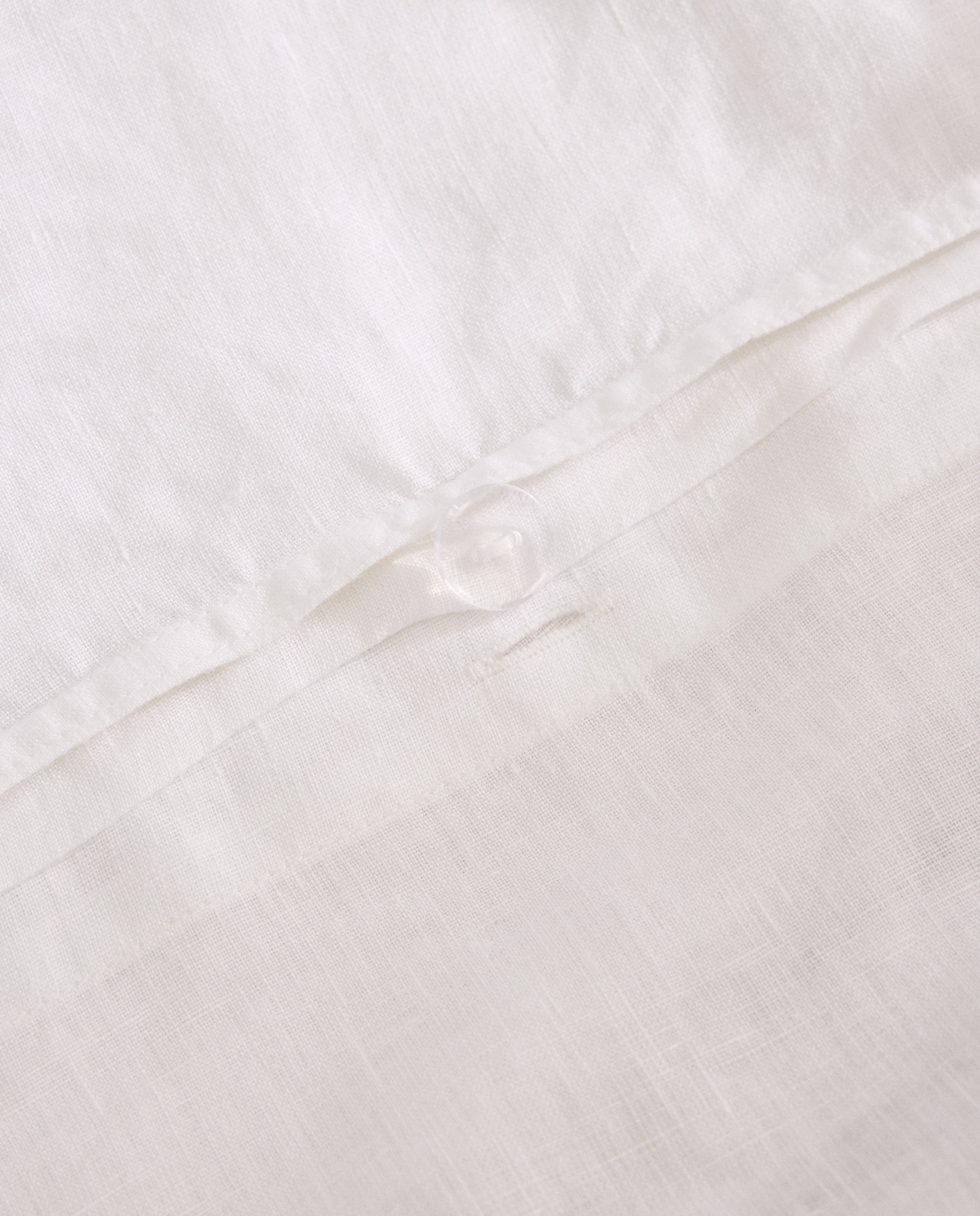 Funda nórdica Lino - Blanco Cama 180 cm Blanco-5