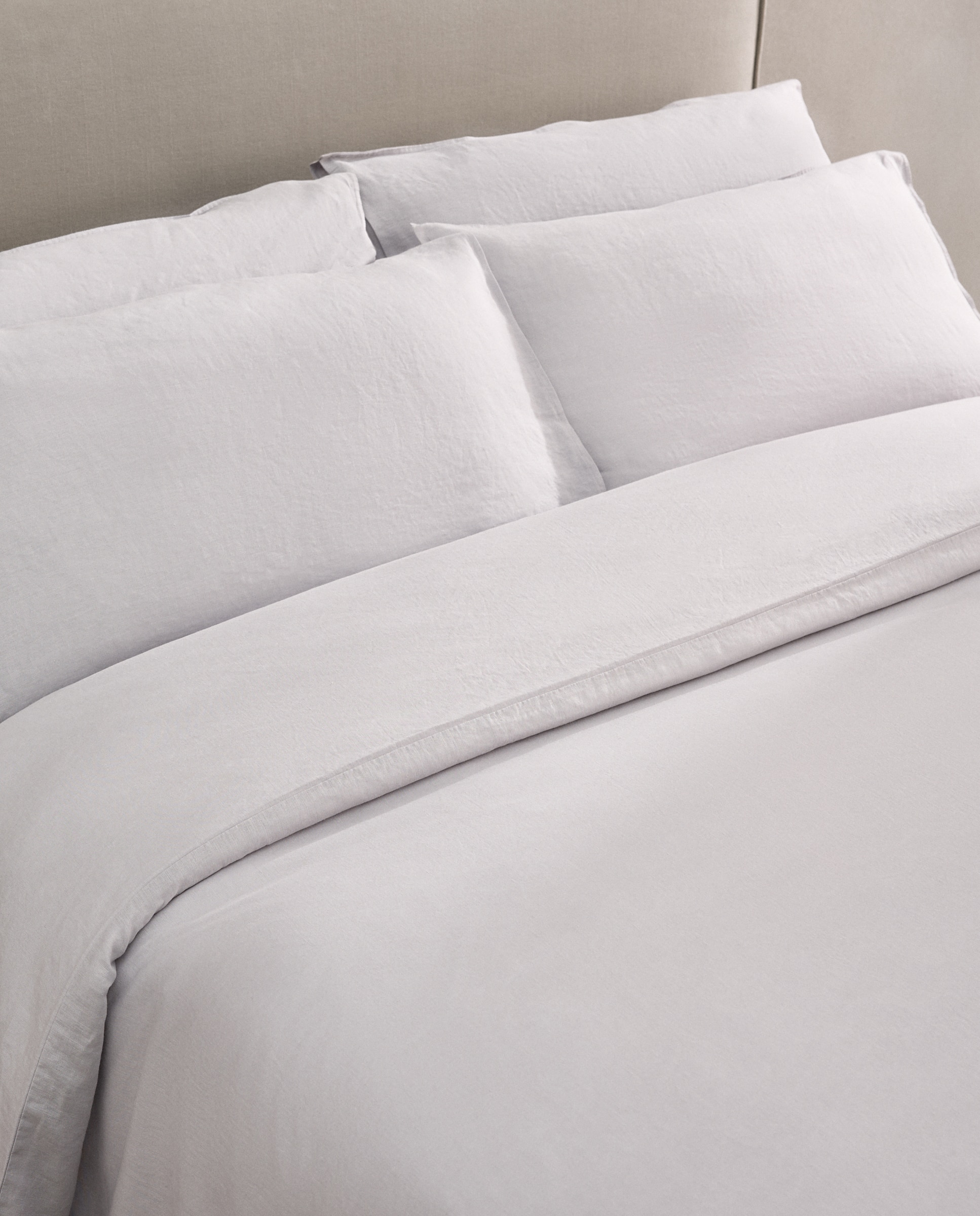Funda nórdica Lino - Gris Cama 180 cm Gris-3