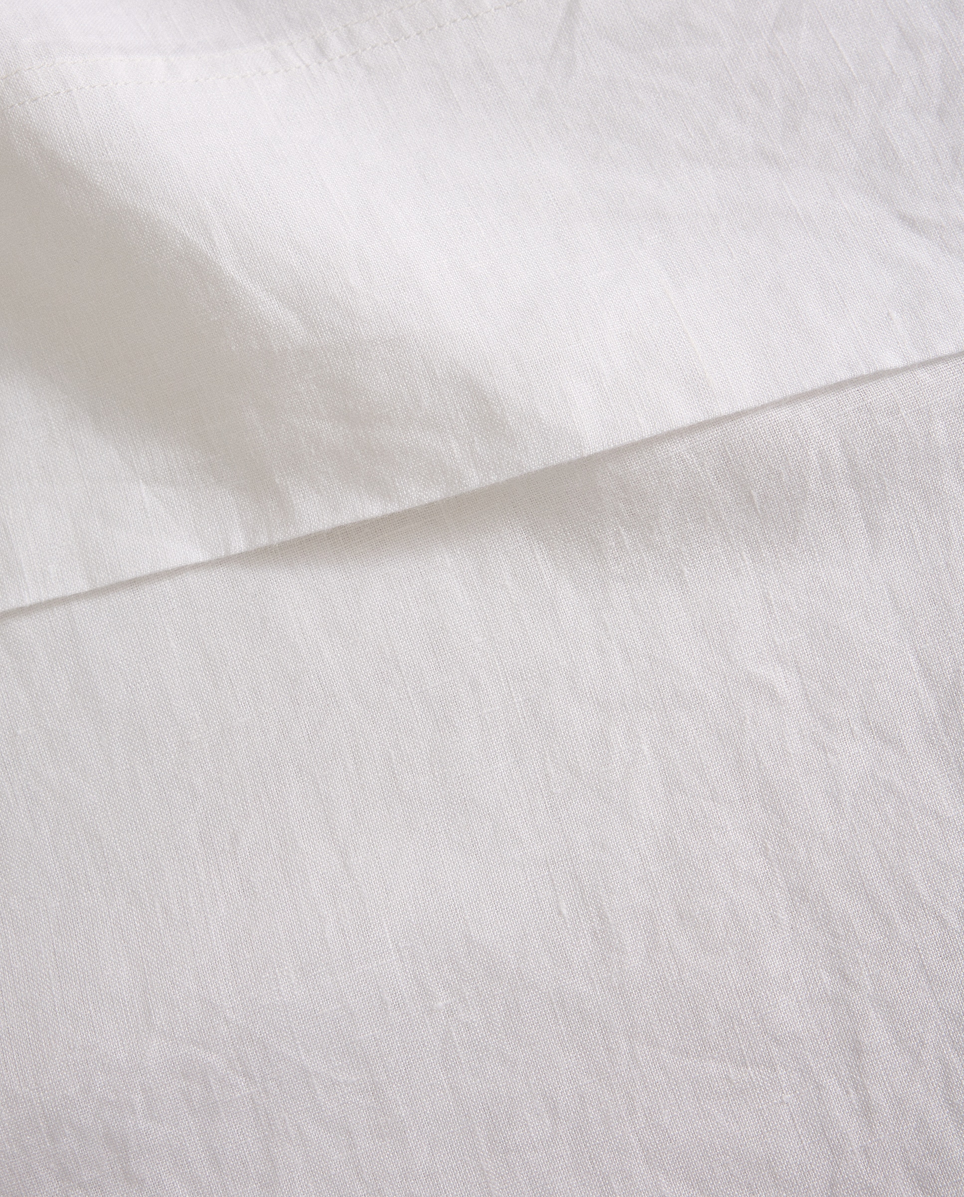 Sábana encimera Lino - Blanco Cama 180 cm Blanco-3