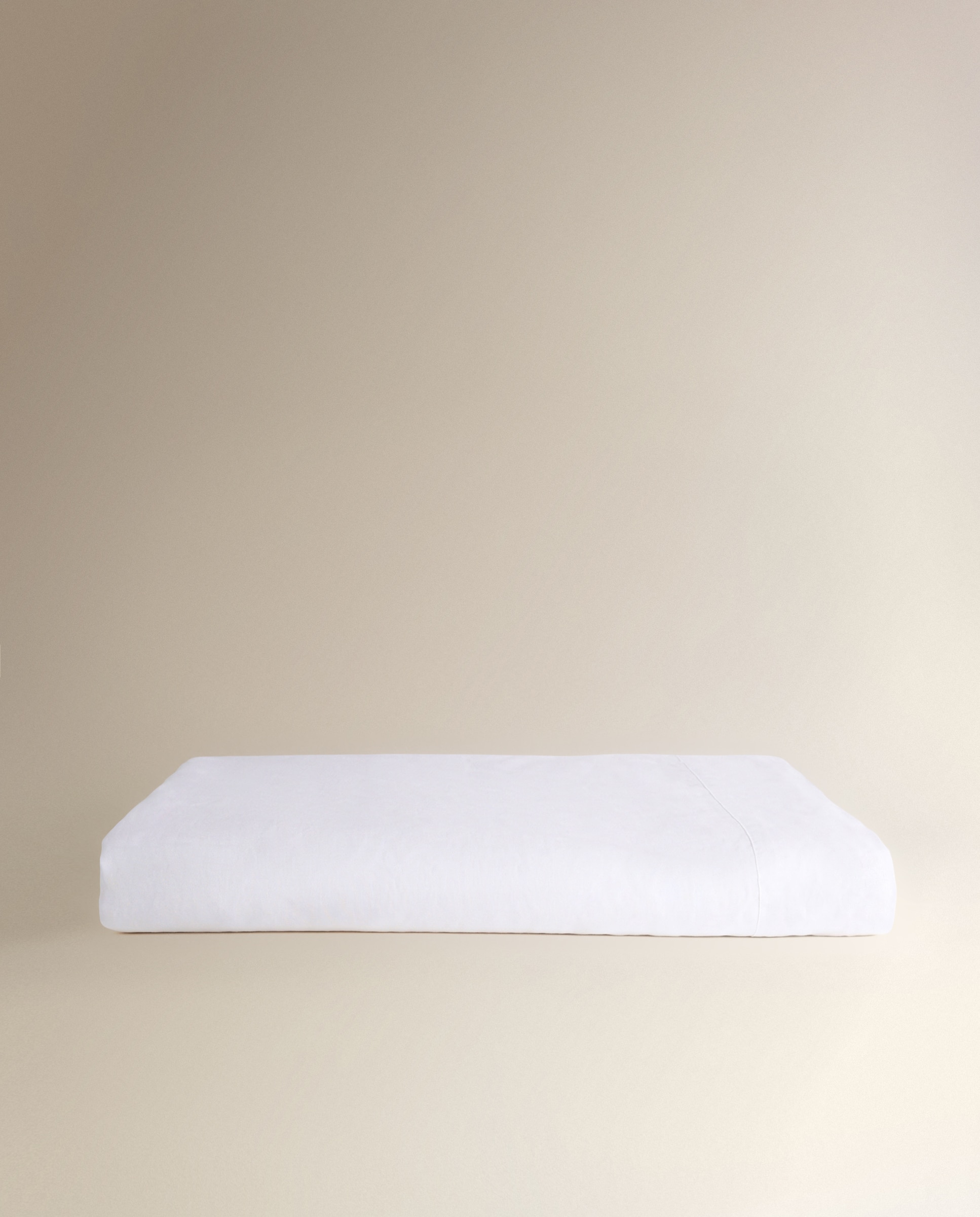 Sábana encimera Lino - Blanco Cama 180 cm Blanco-5