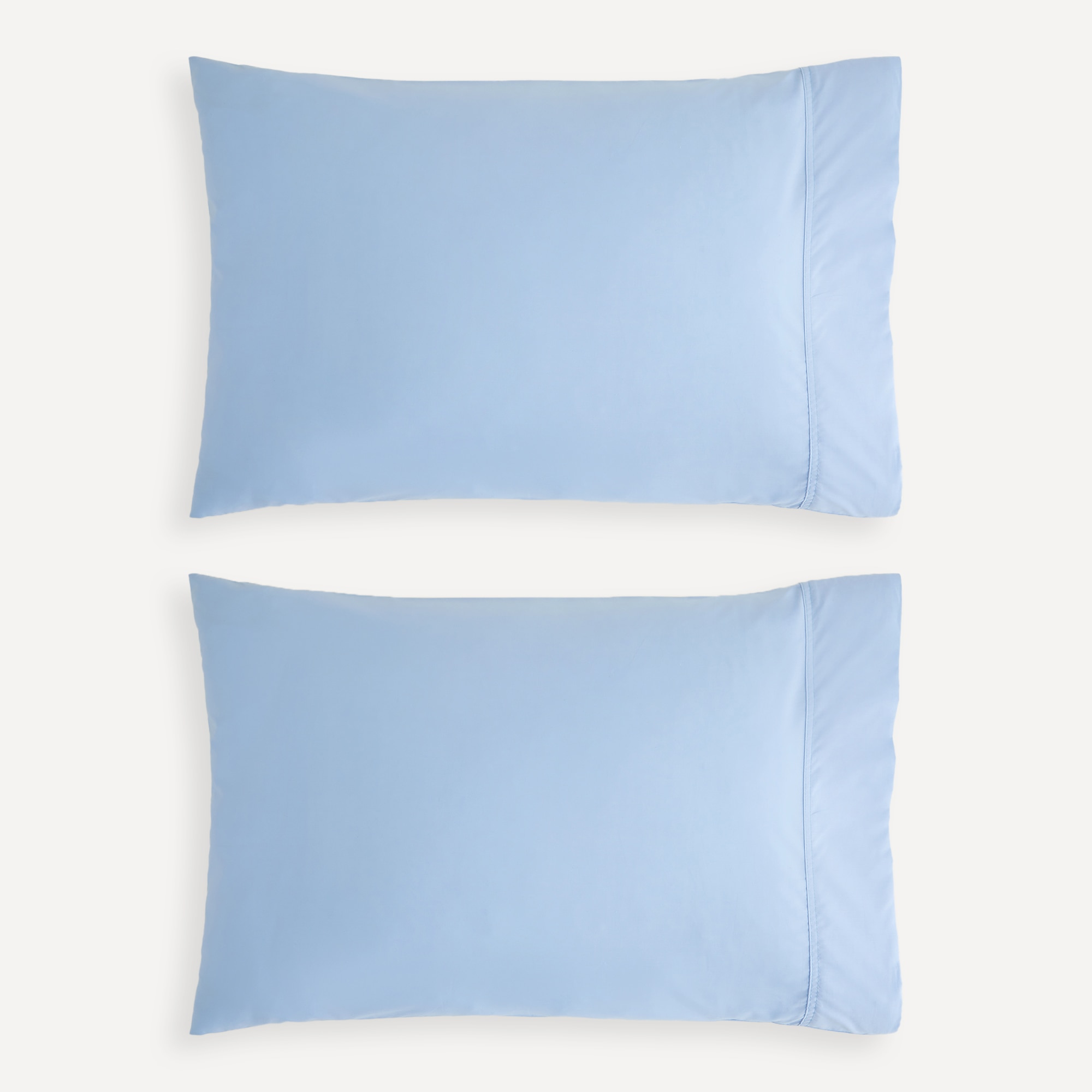 Funda de almohada algodón Percal Esencial 180 hilos El Corte Inglés. Azul-1