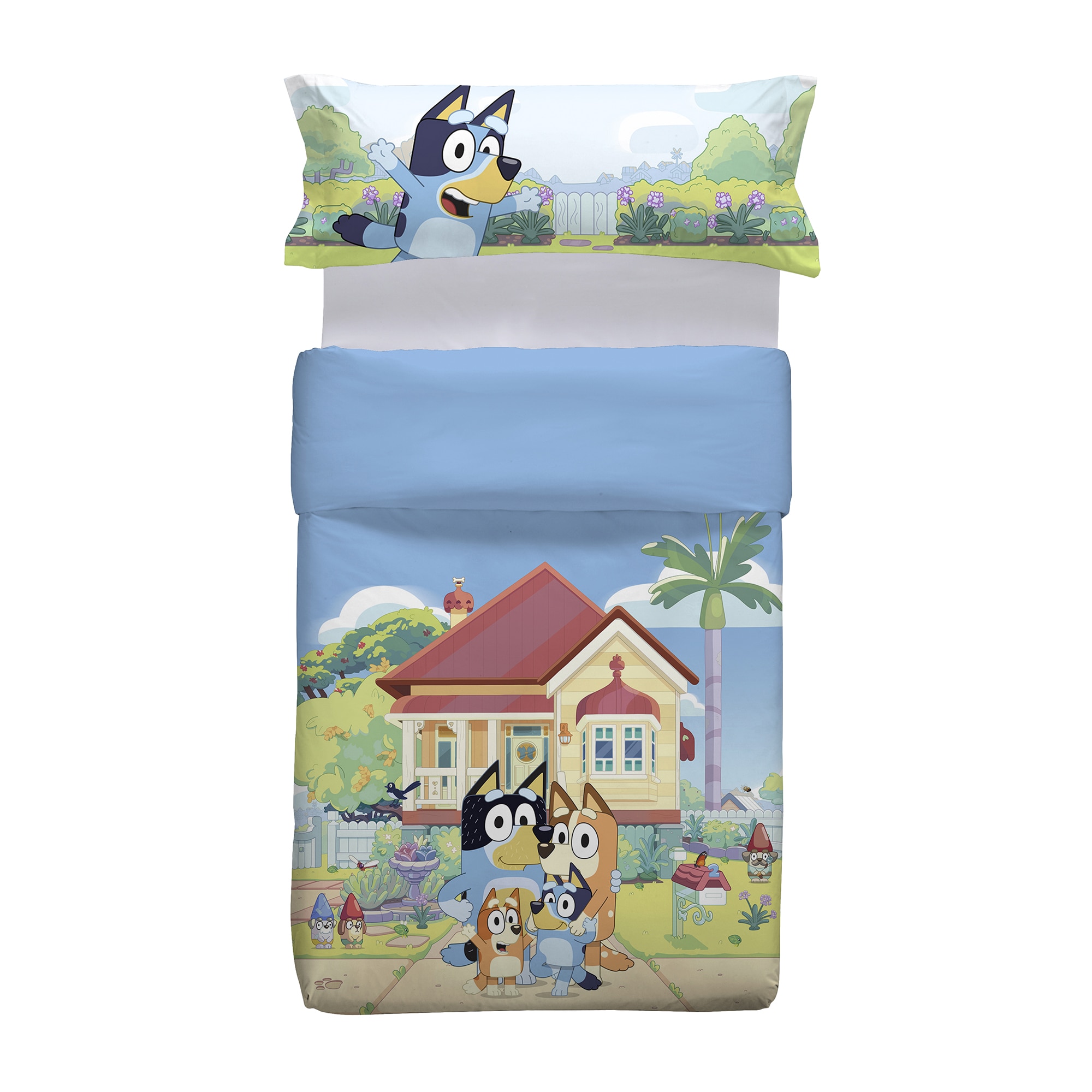Imagen 0 de Juego de funda nórdica algodón Bluey Familia BBC