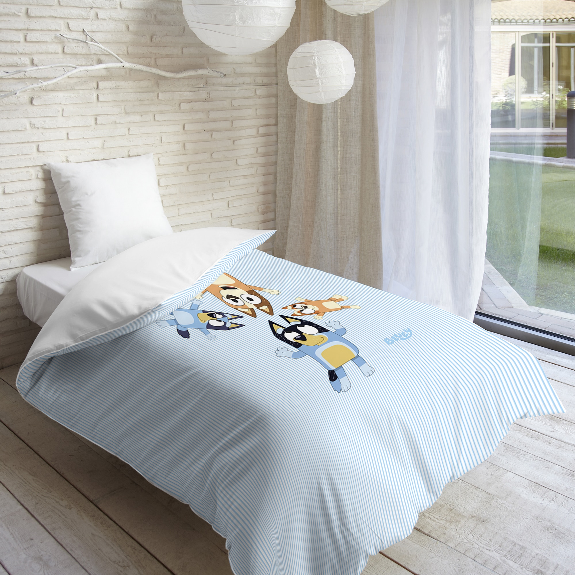 Imagen 0 de Edredón algodón Bluey Rayas BBC