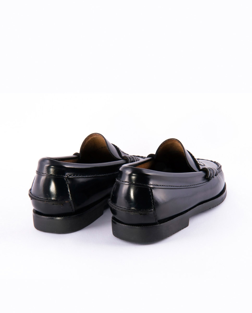 Mocassins infantis 1901 em pele pretos Preto-3